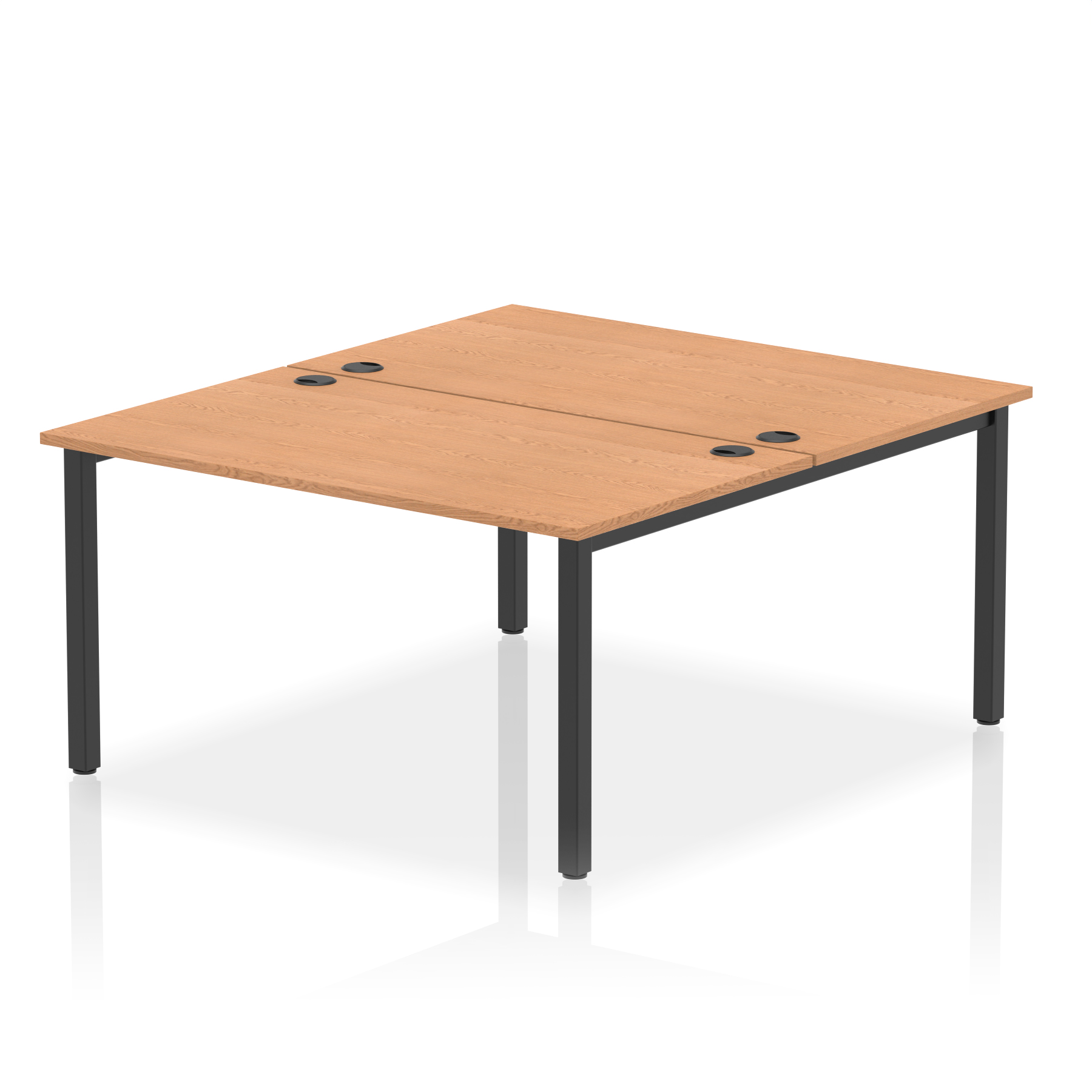 Oak / Black Frame