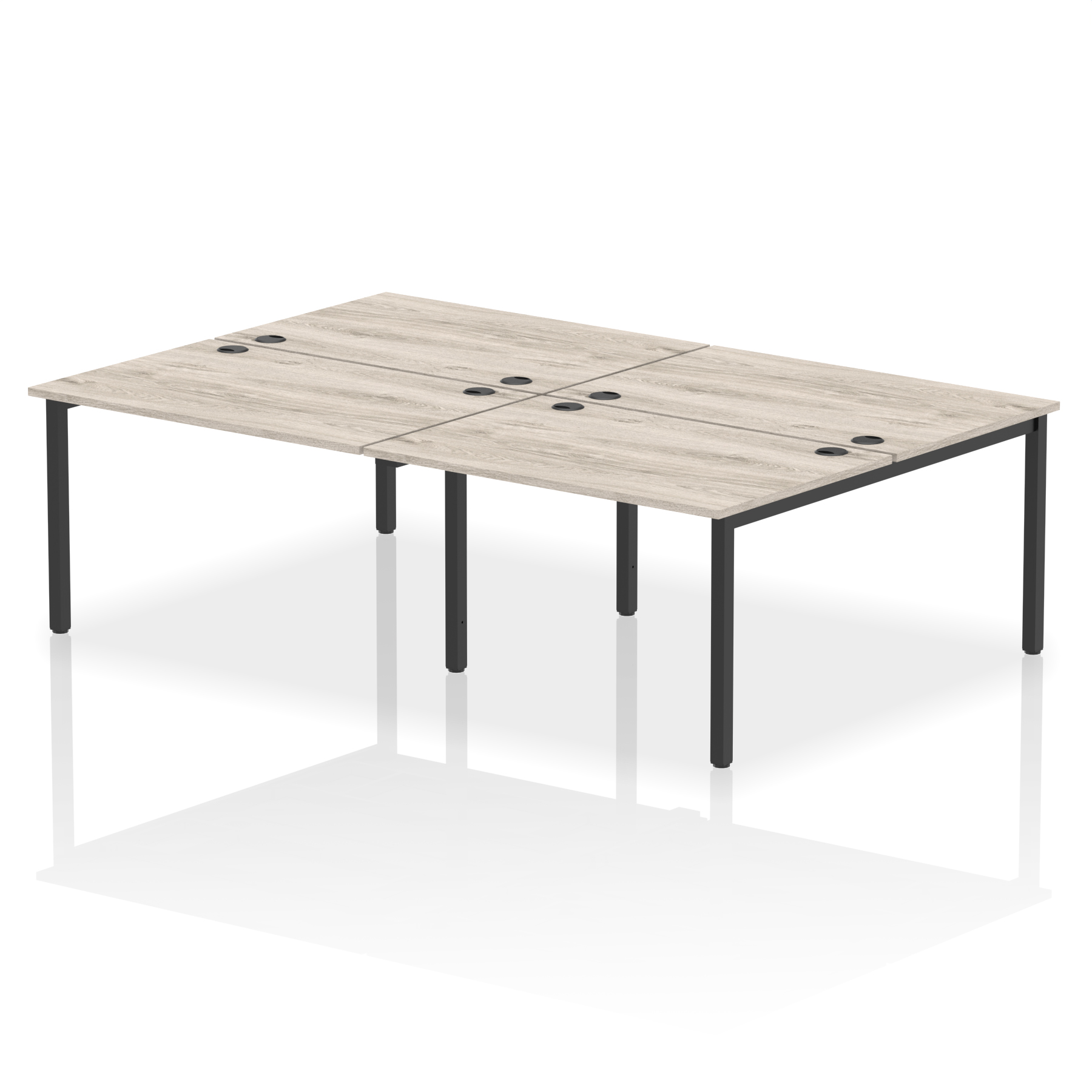 Grey Oak / Black Frame