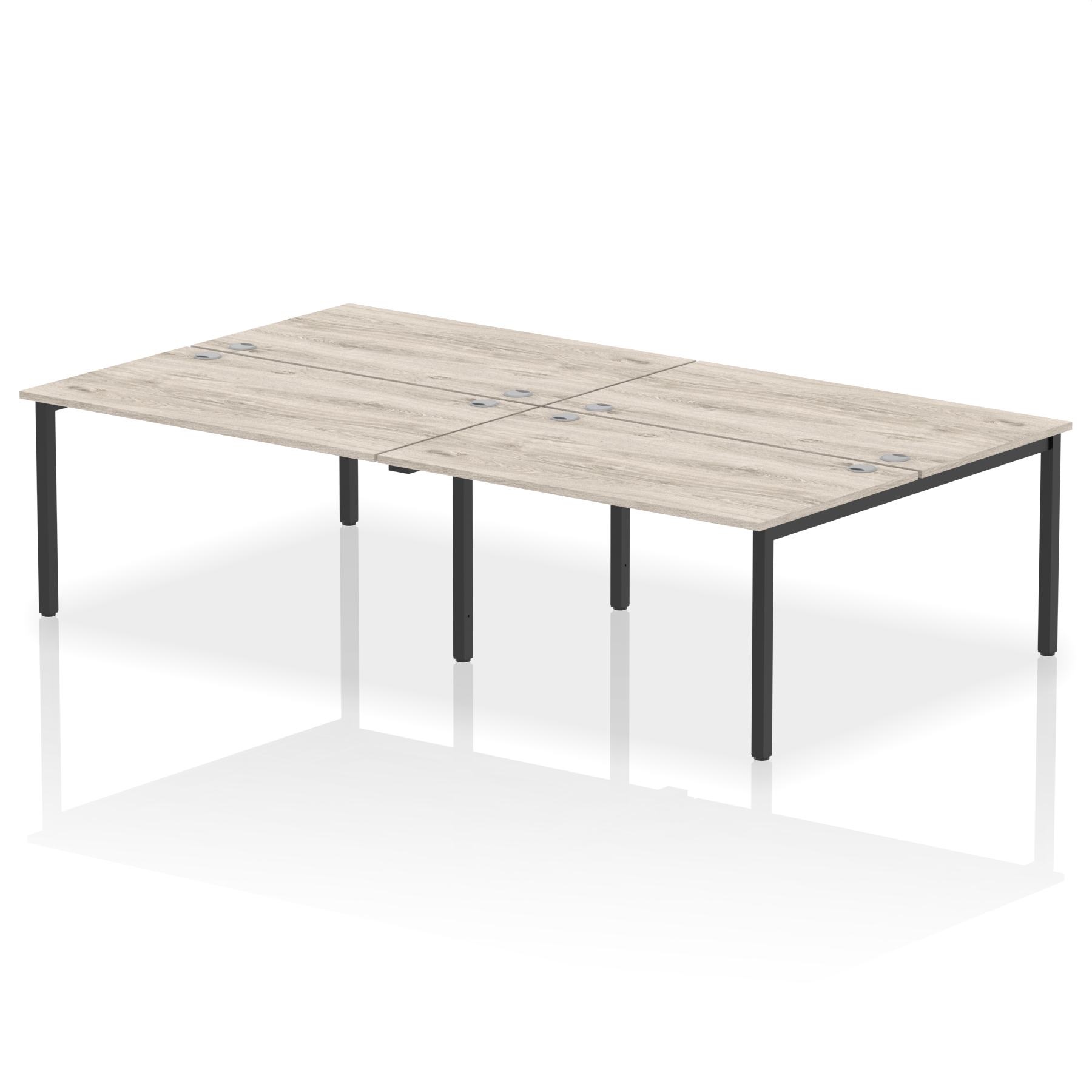 Grey Oak / Black Frame