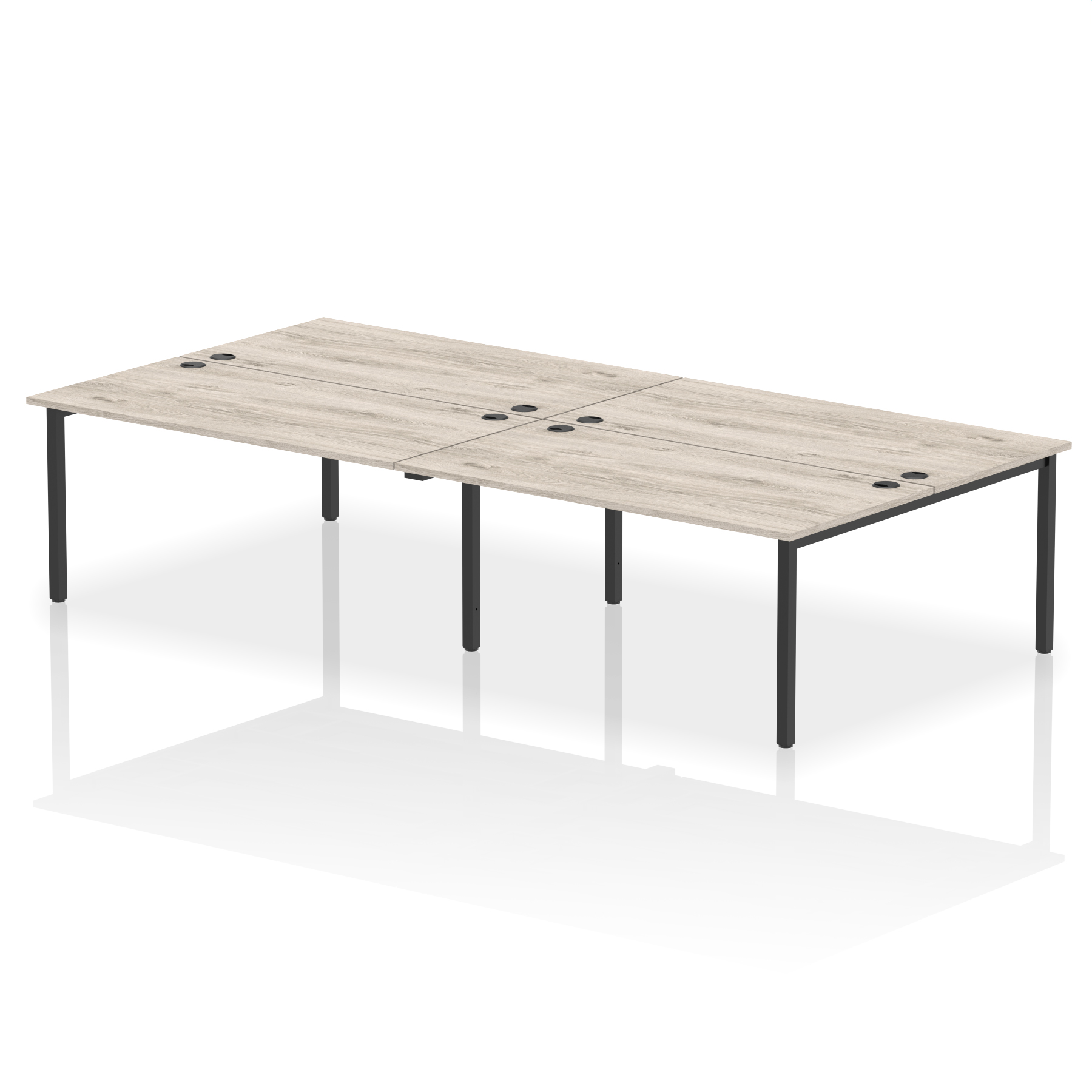 Grey Oak / Black Frame