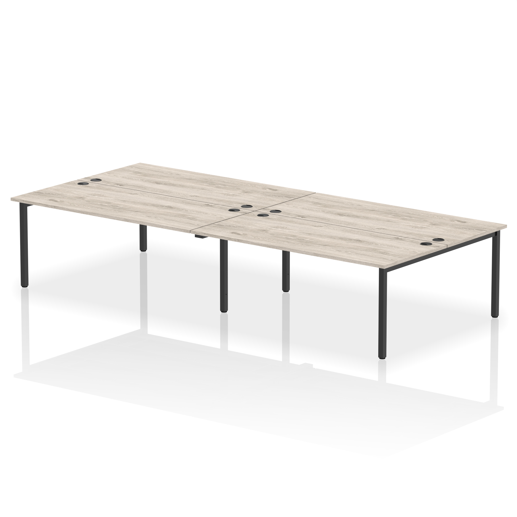 Grey Oak / Black Frame