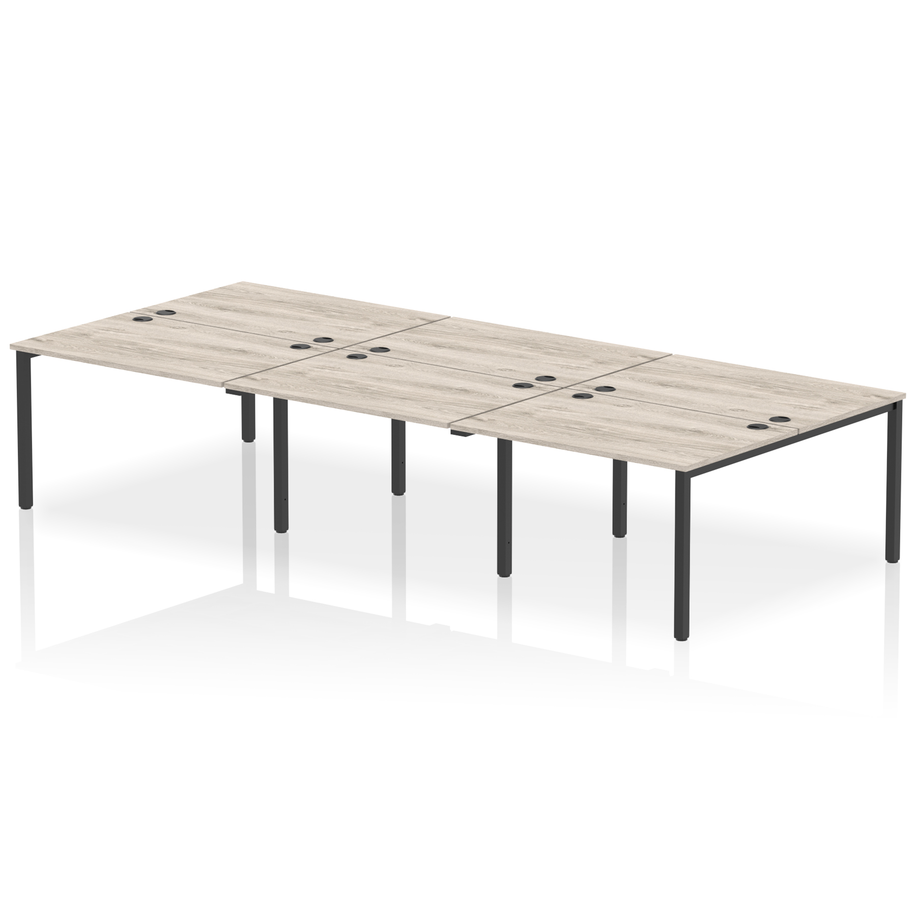 Grey Oak / Black Frame