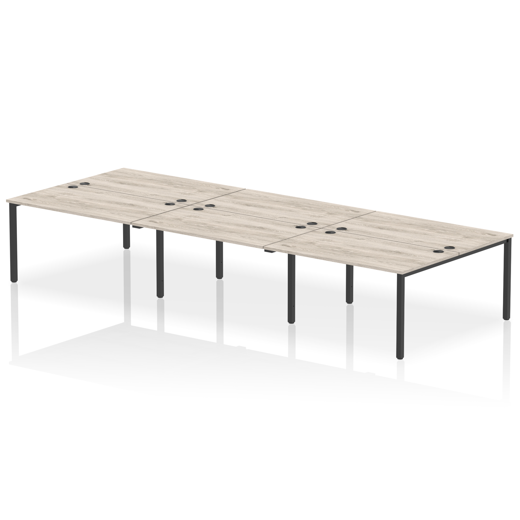 Grey Oak / Black Frame