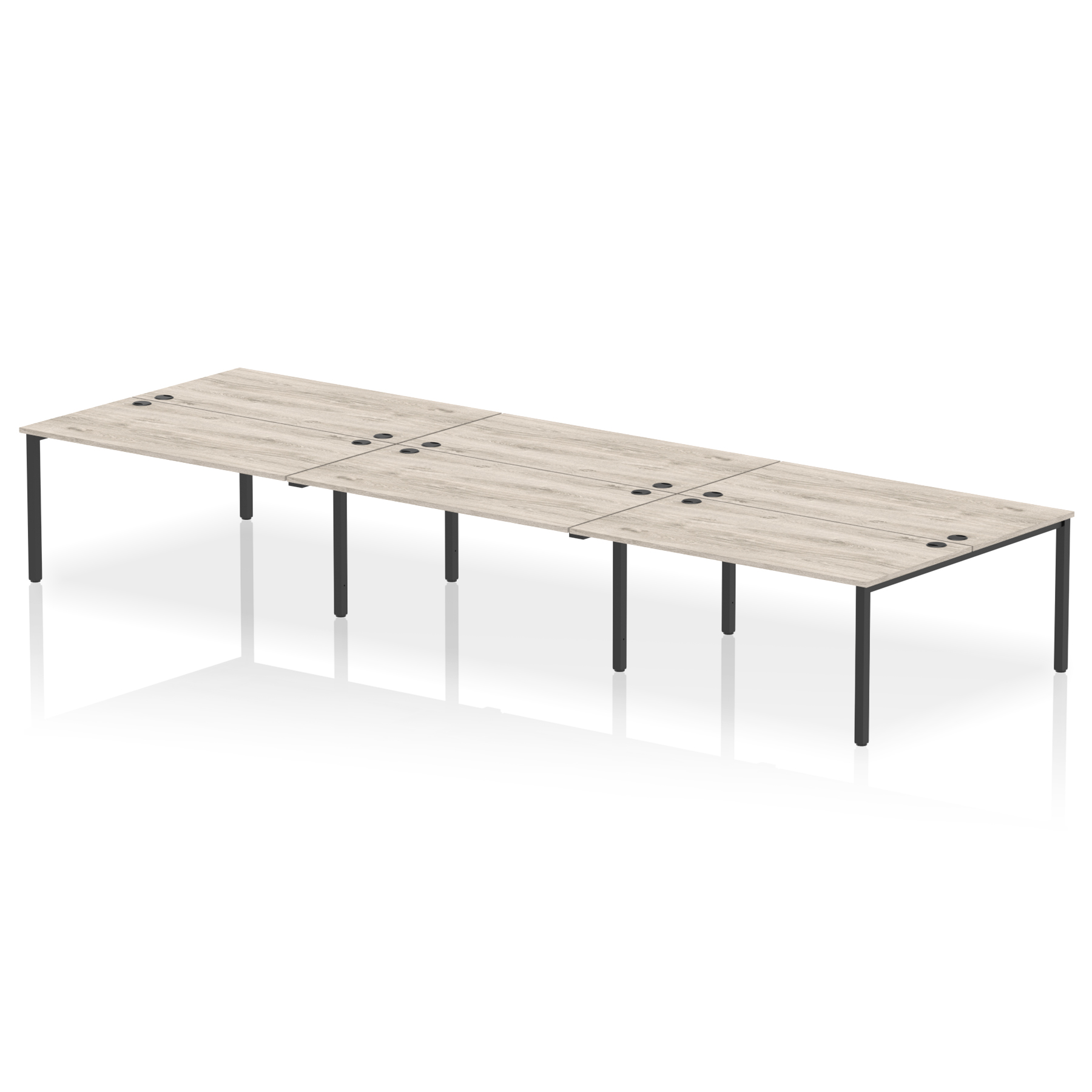 Grey Oak / Black Frame