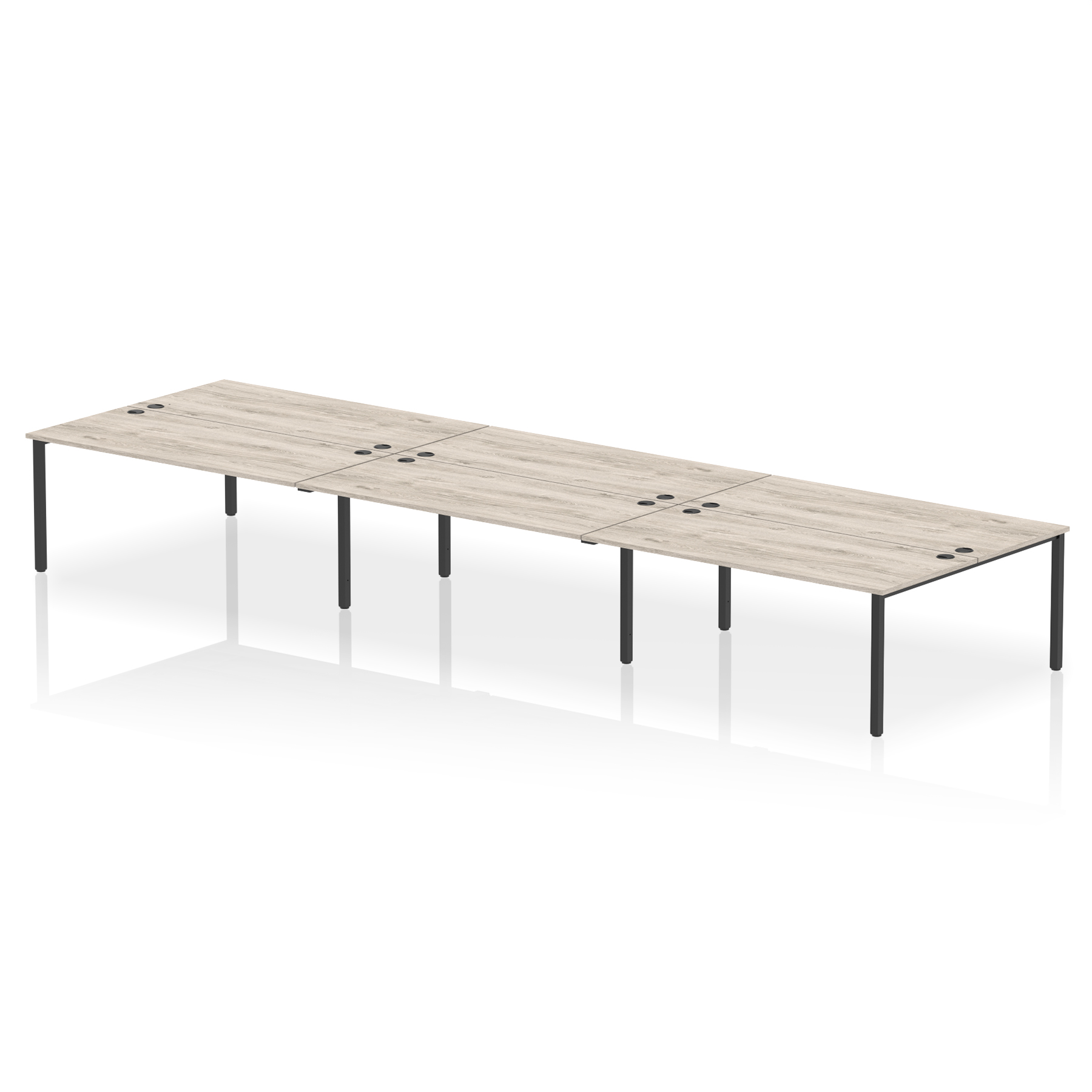 Grey Oak / Black Frame