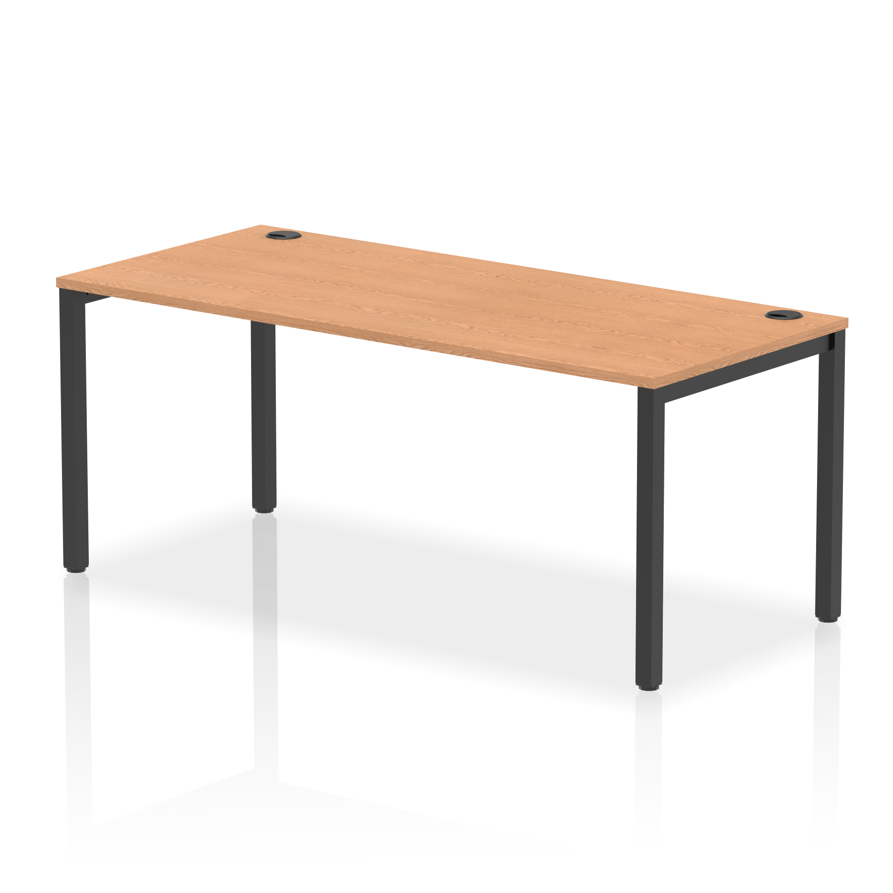Oak / Black Frame