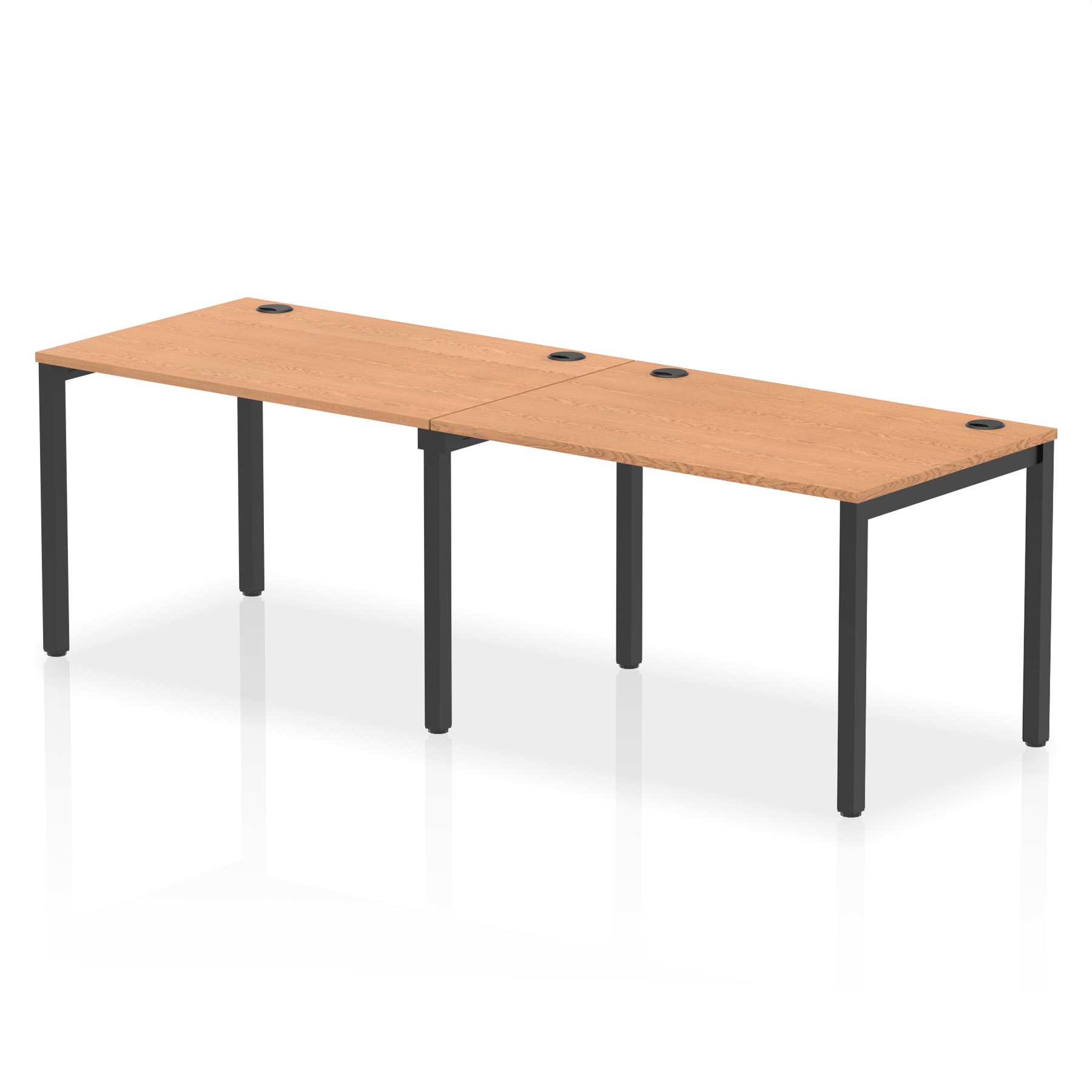 Oak / Black Frame