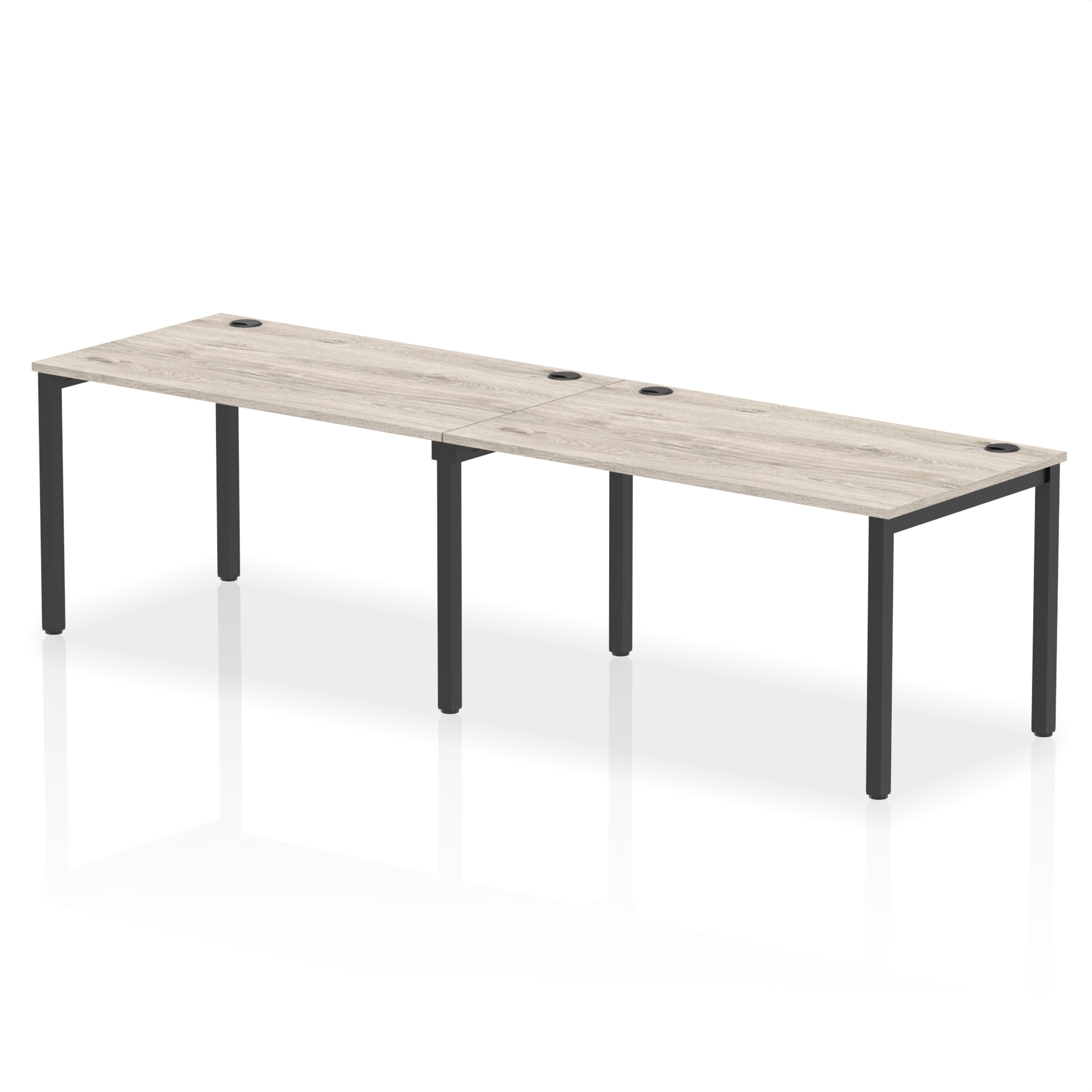 Grey Oak / Black Frame