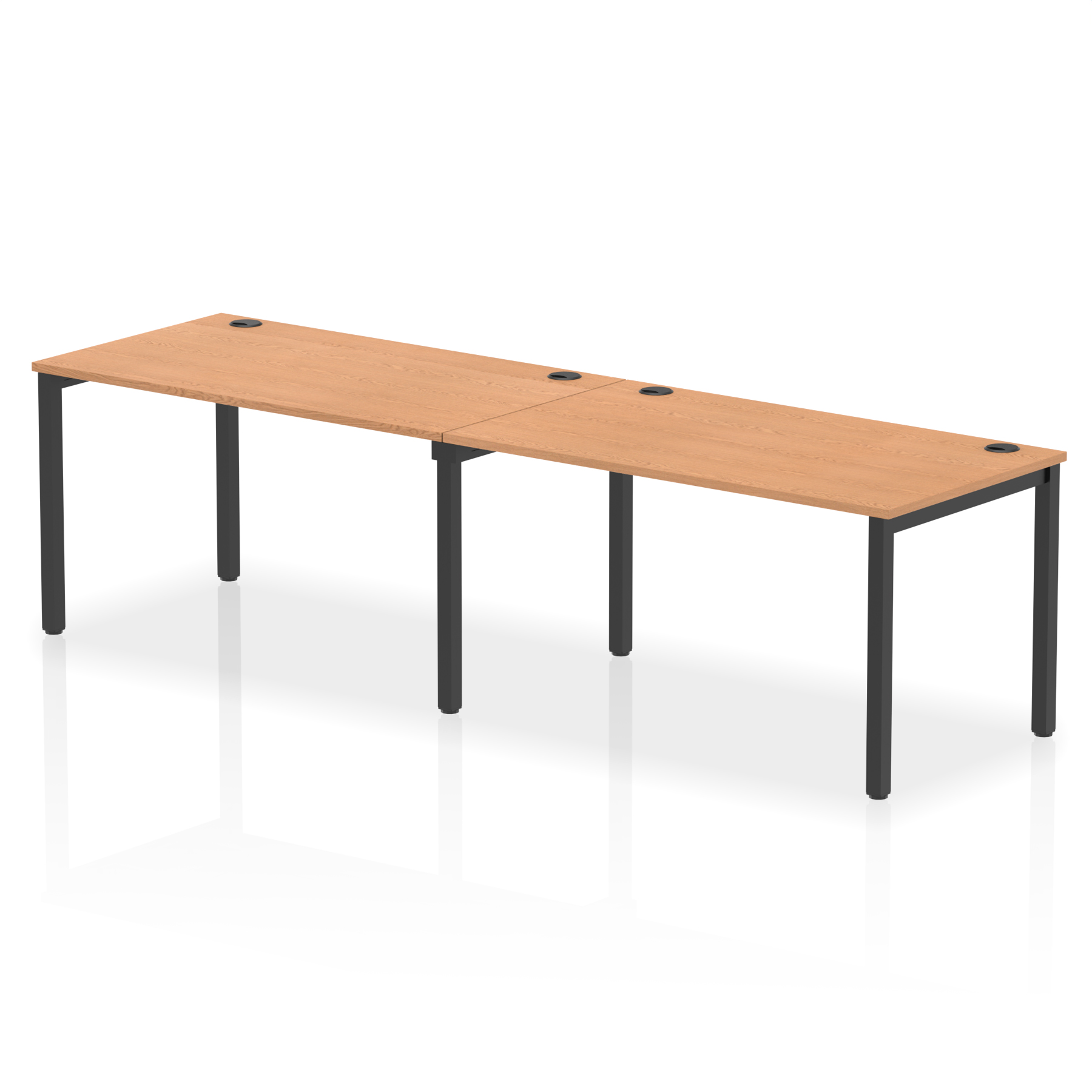 Oak / Black Frame