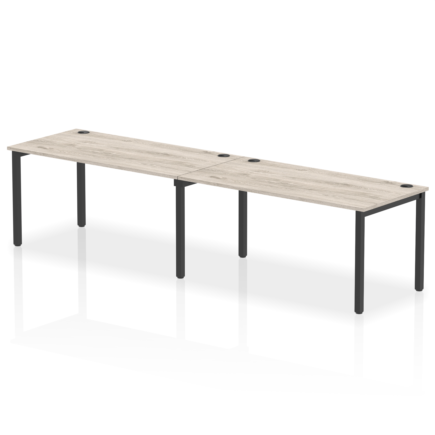 Grey Oak / Black Frame