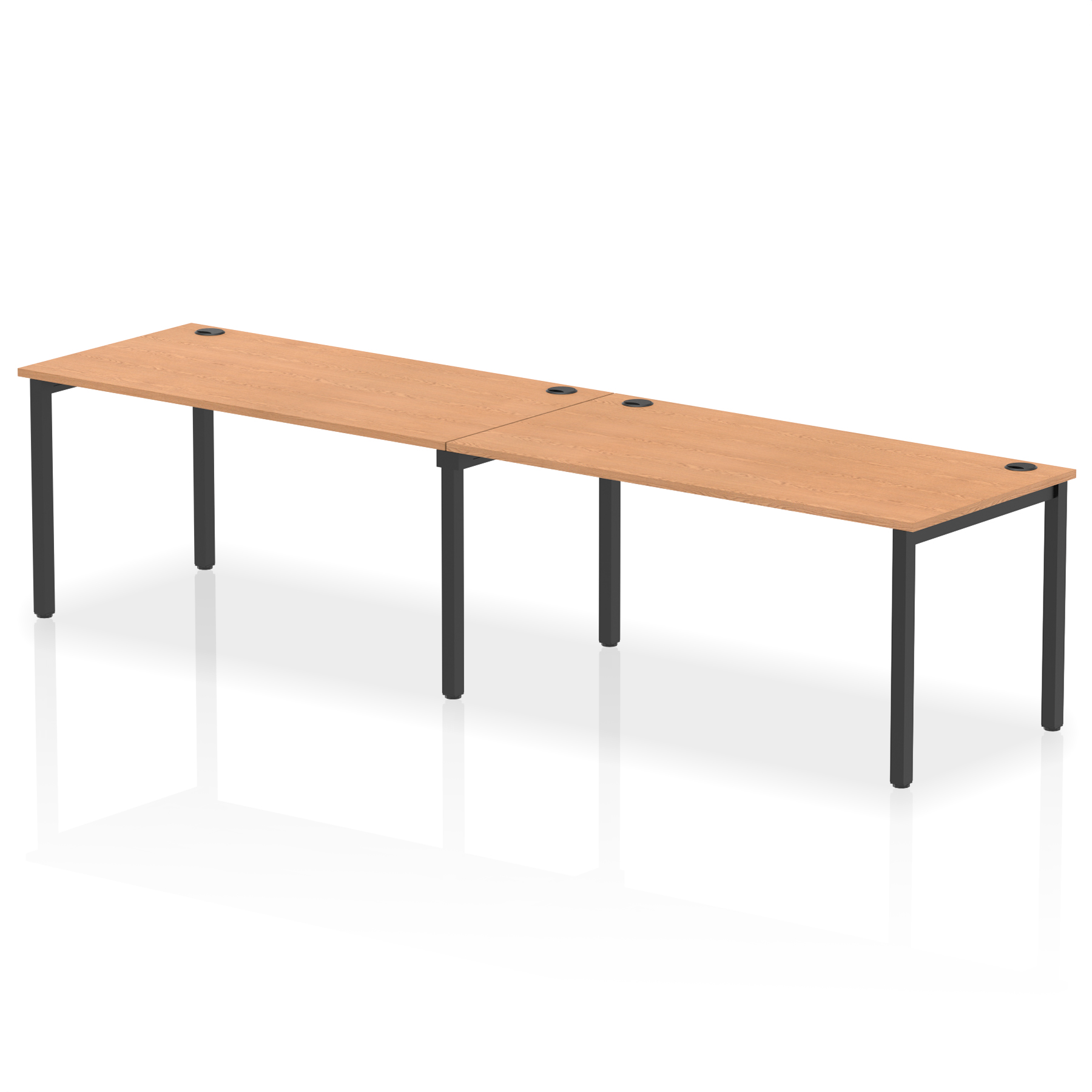 Oak / Black Frame