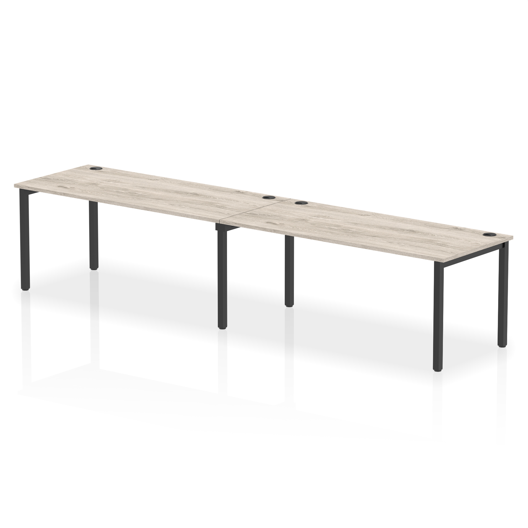 Grey Oak / Black Frame