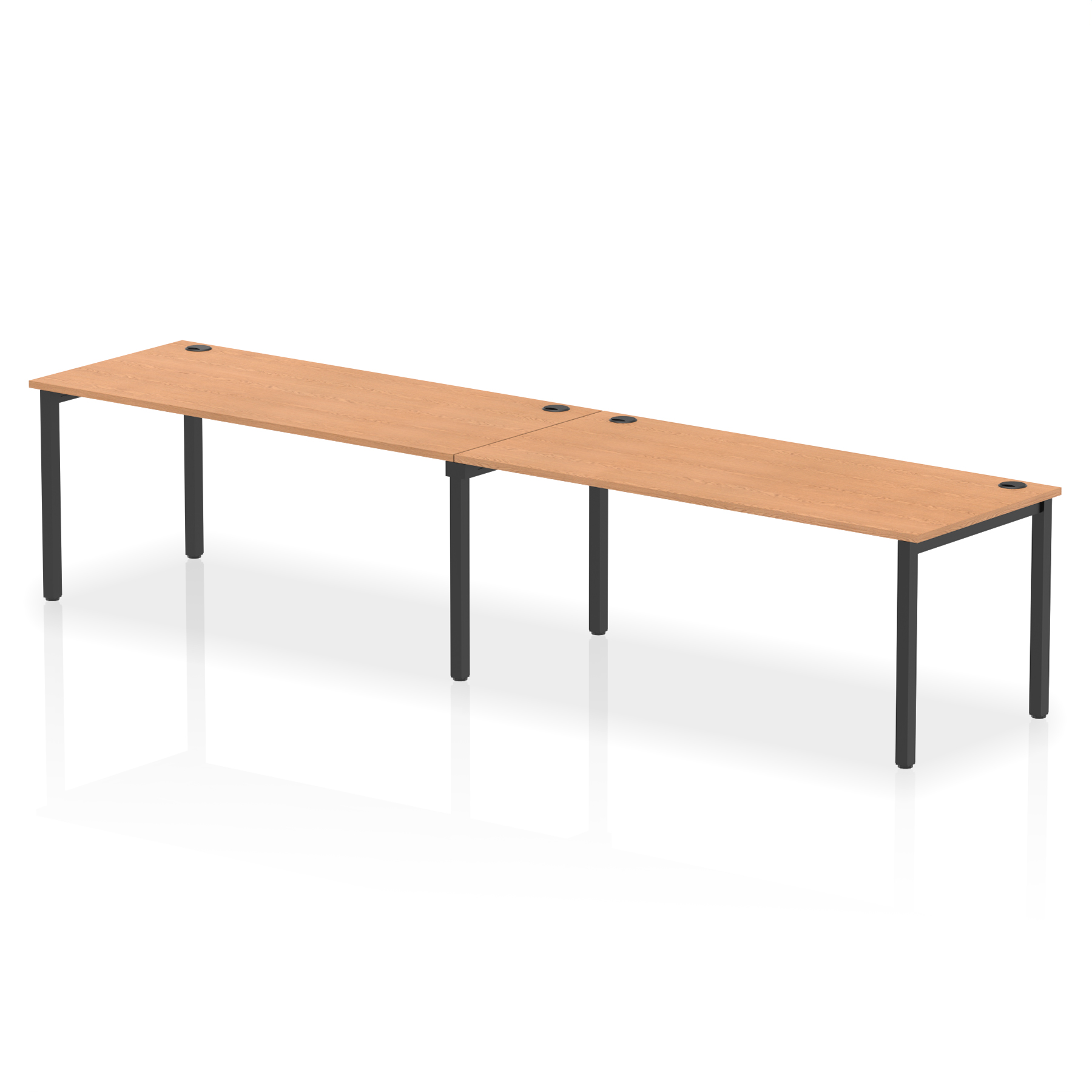 Oak / Black Frame