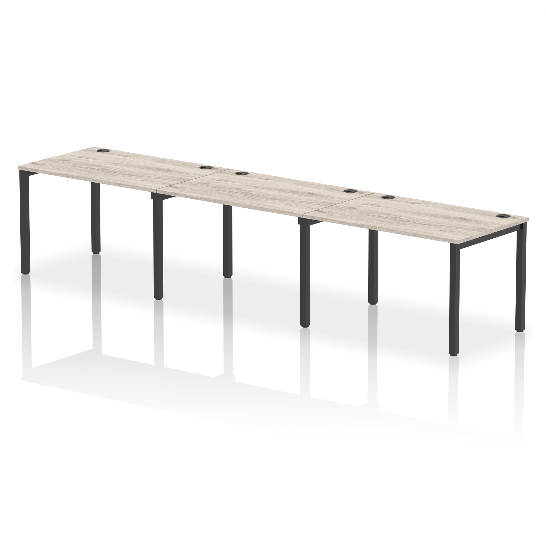 Grey Oak / Black Frame