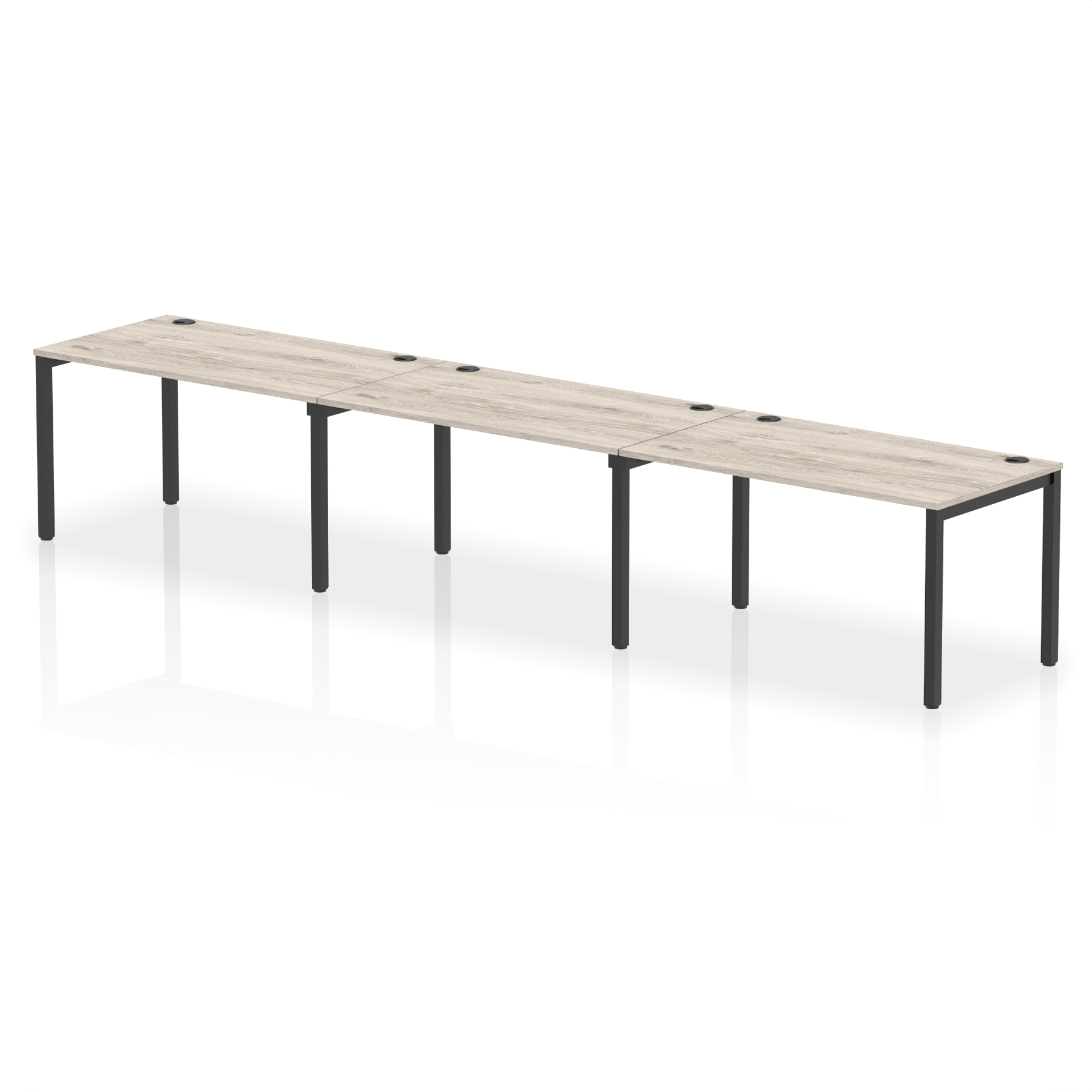 Grey Oak / Black Frame