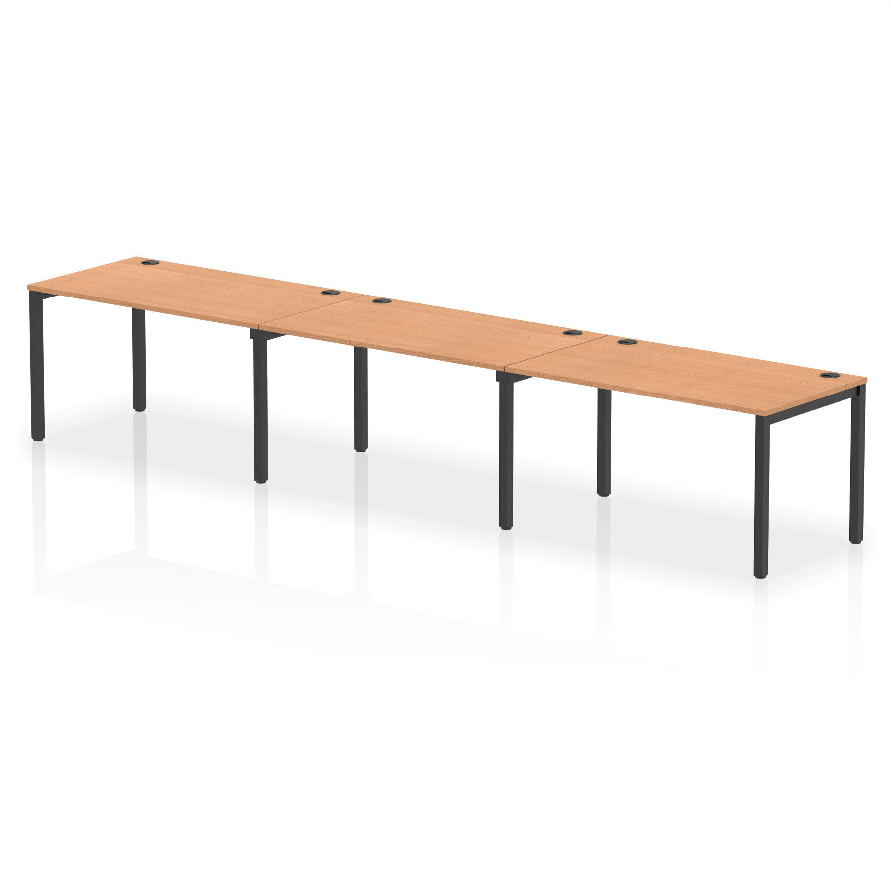 Oak / Black Frame