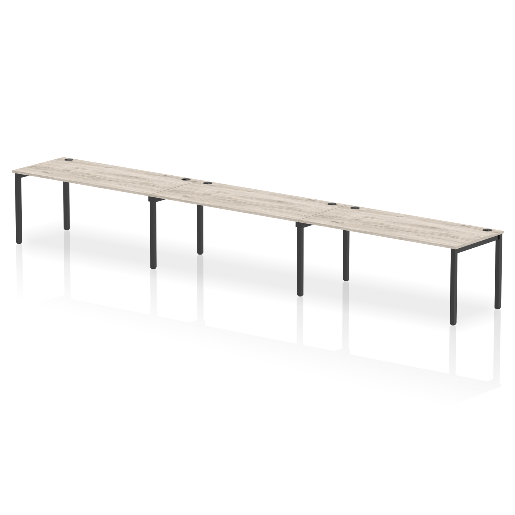 Grey Oak / Black Frame
