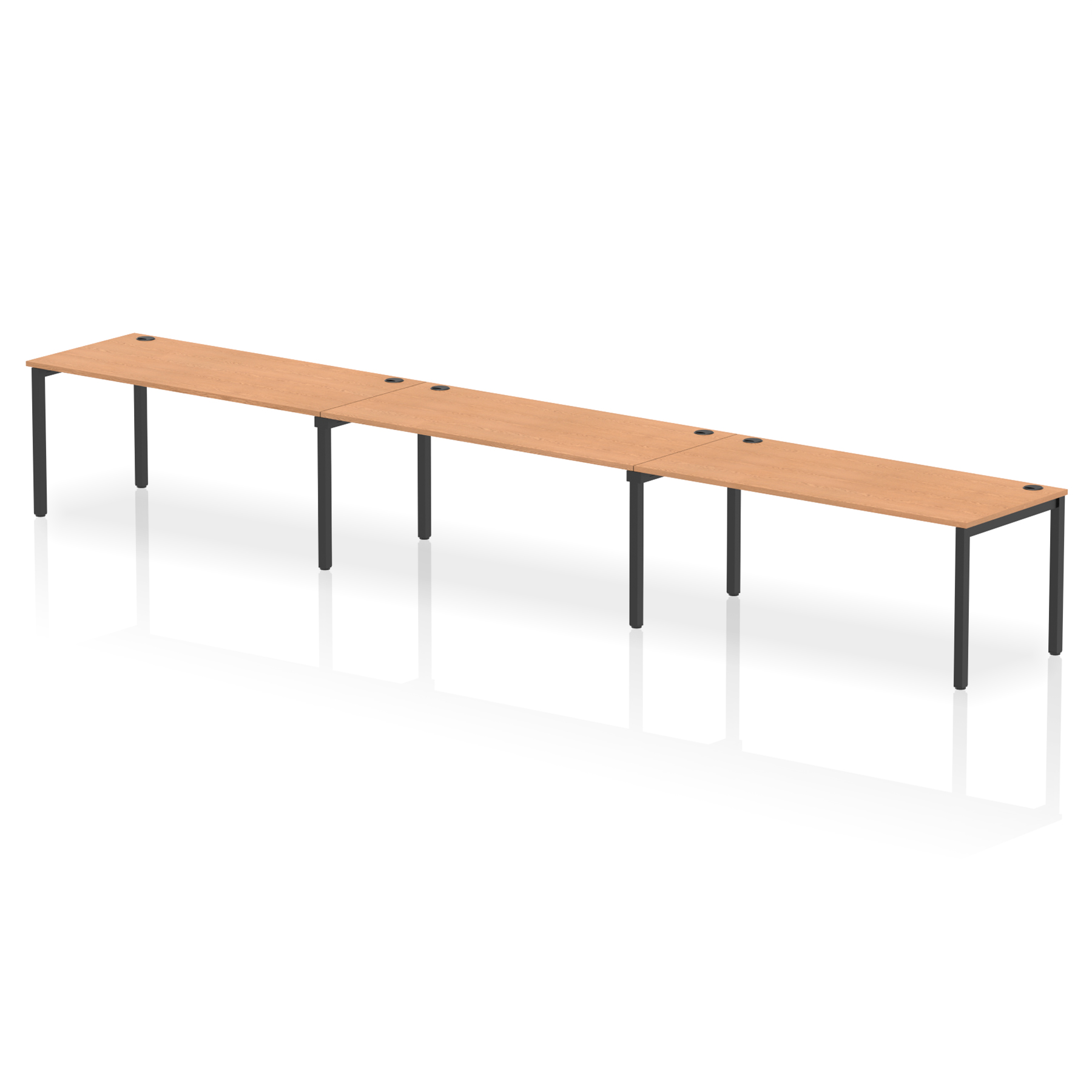 Oak / Black Frame