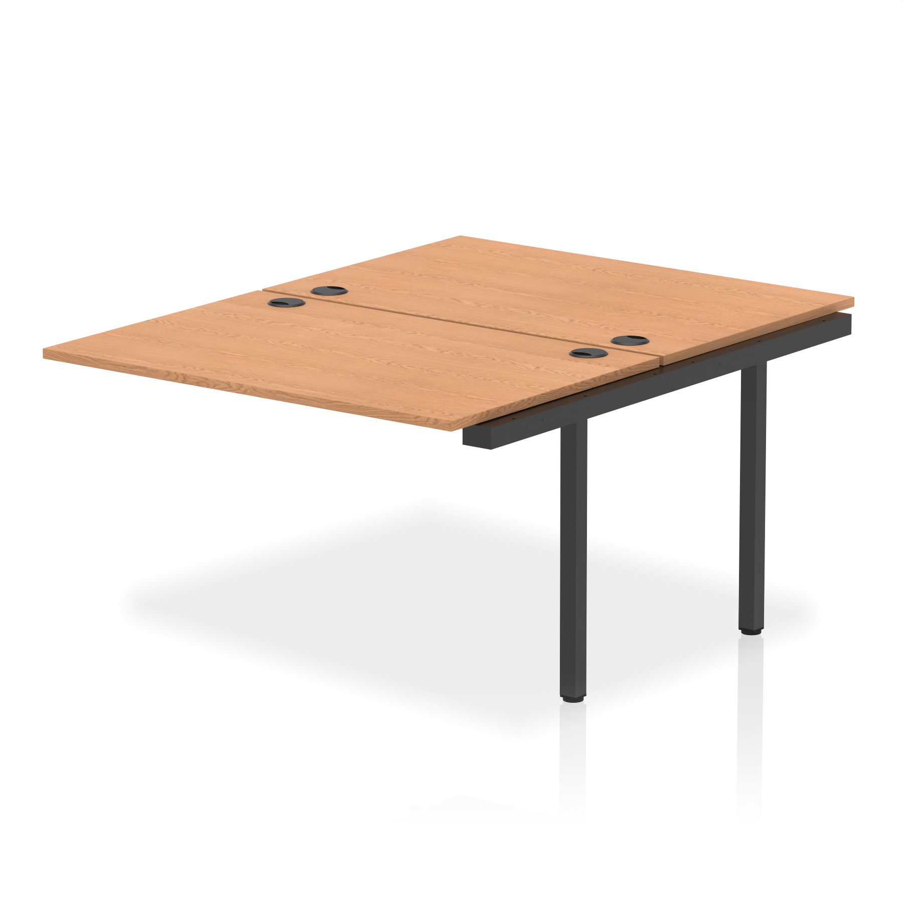 Oak / Black Frame