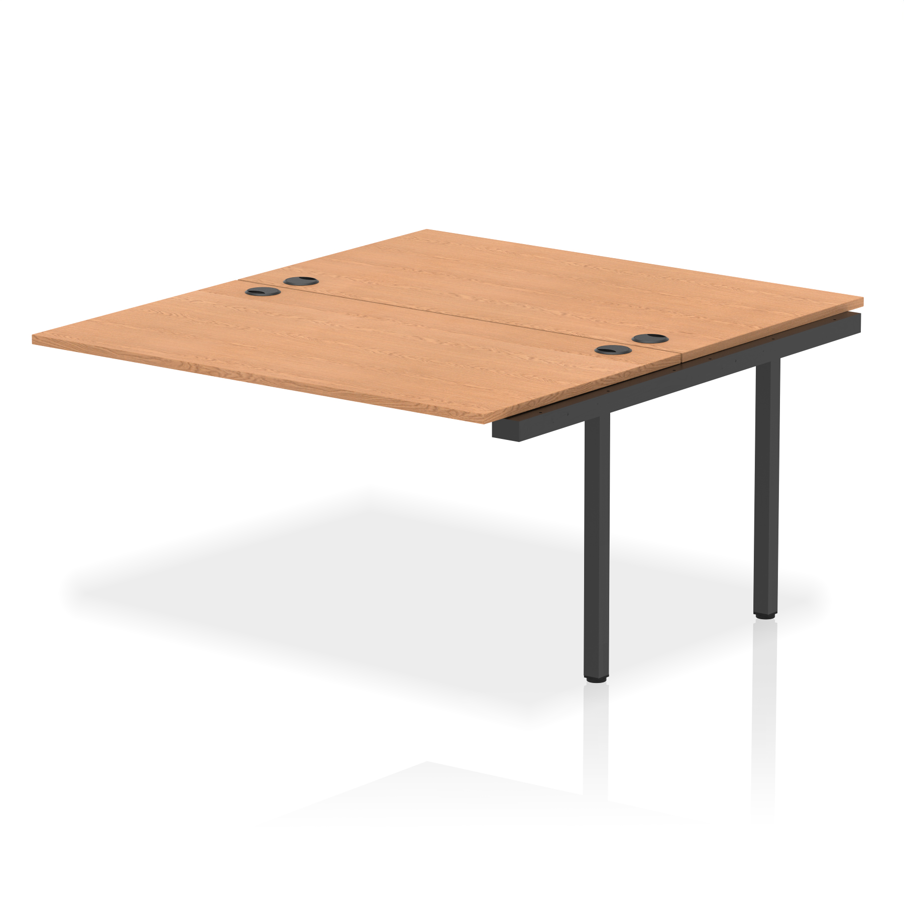 Oak / Black Frame