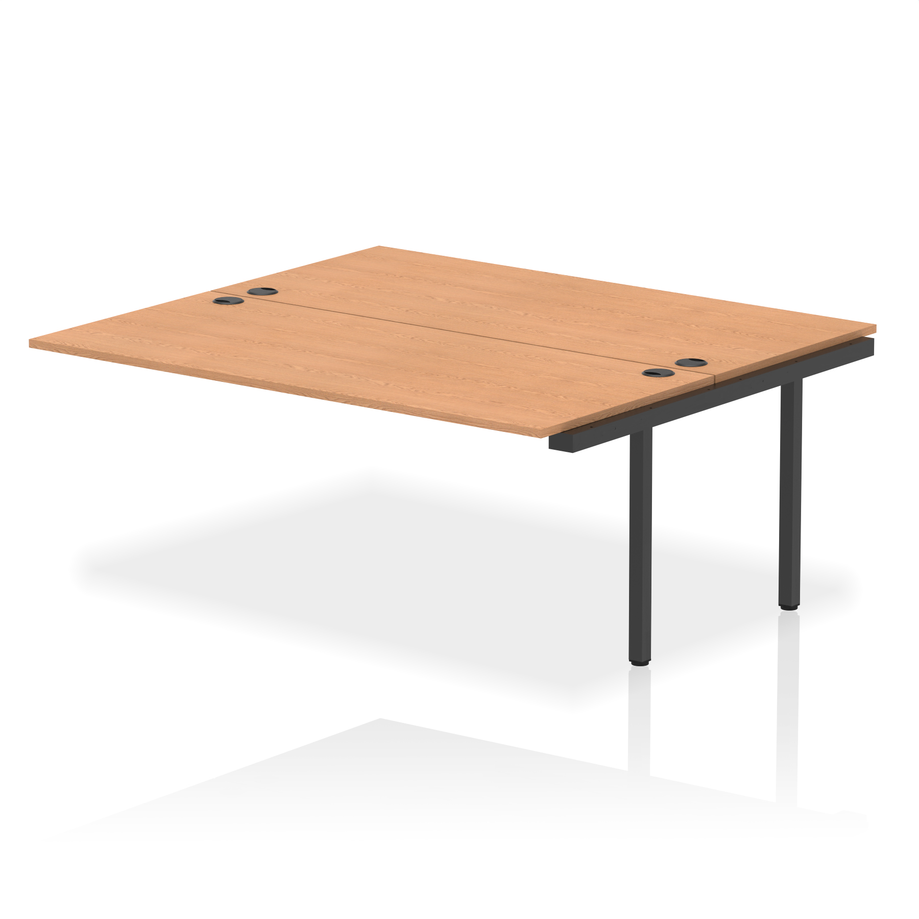 Oak / Black Frame