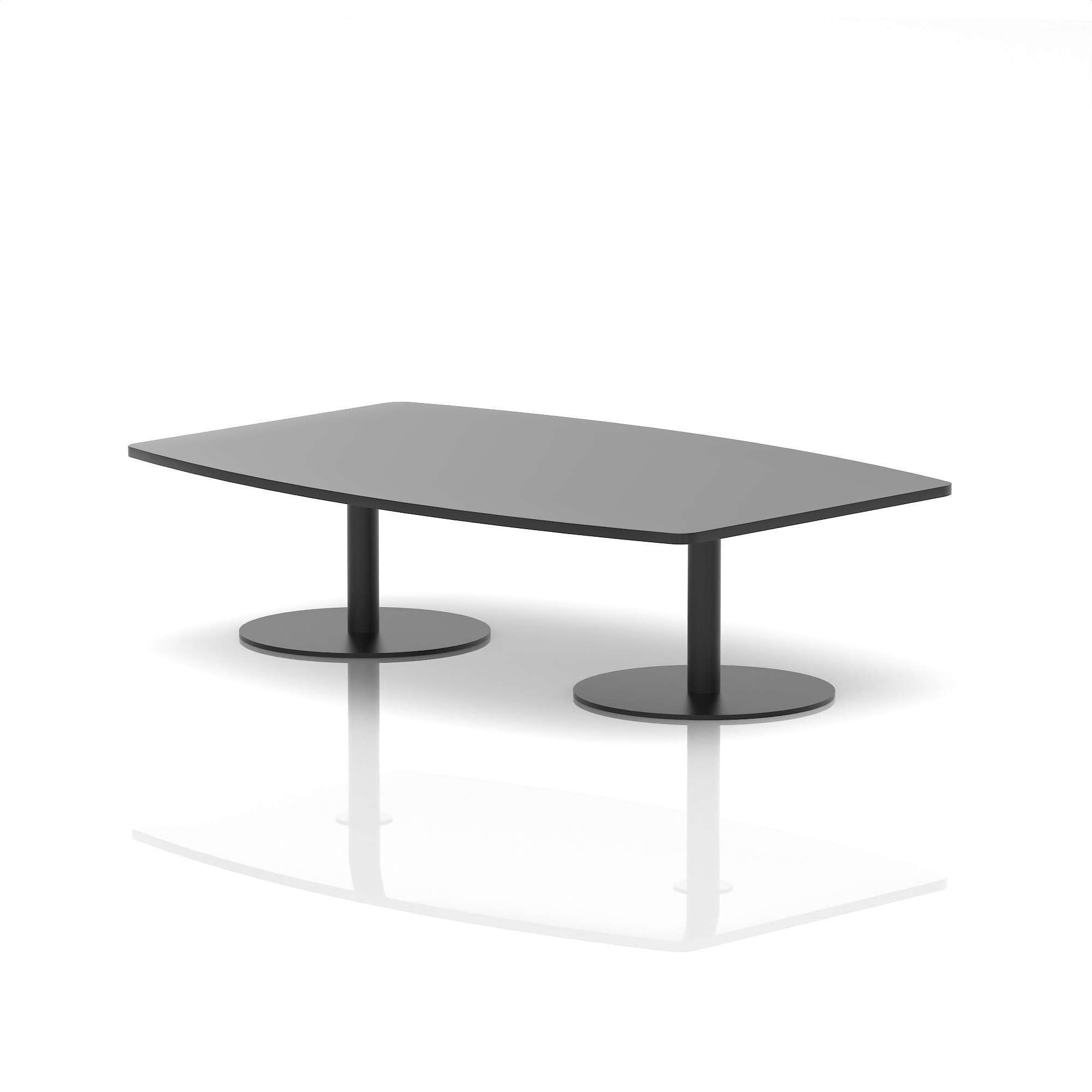 Italia High Gloss Boardroom Coffee Table — Black