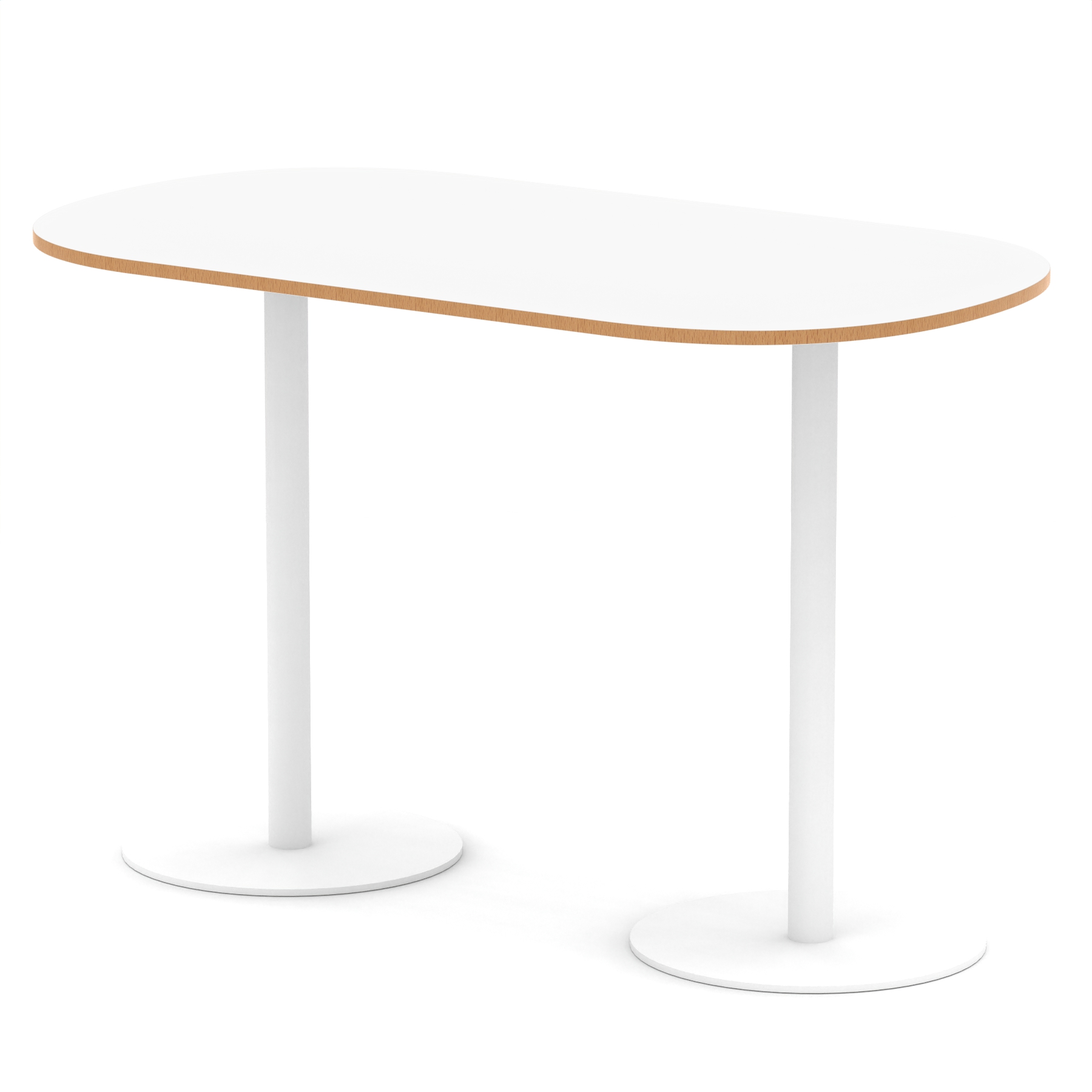 White & Natural Wood