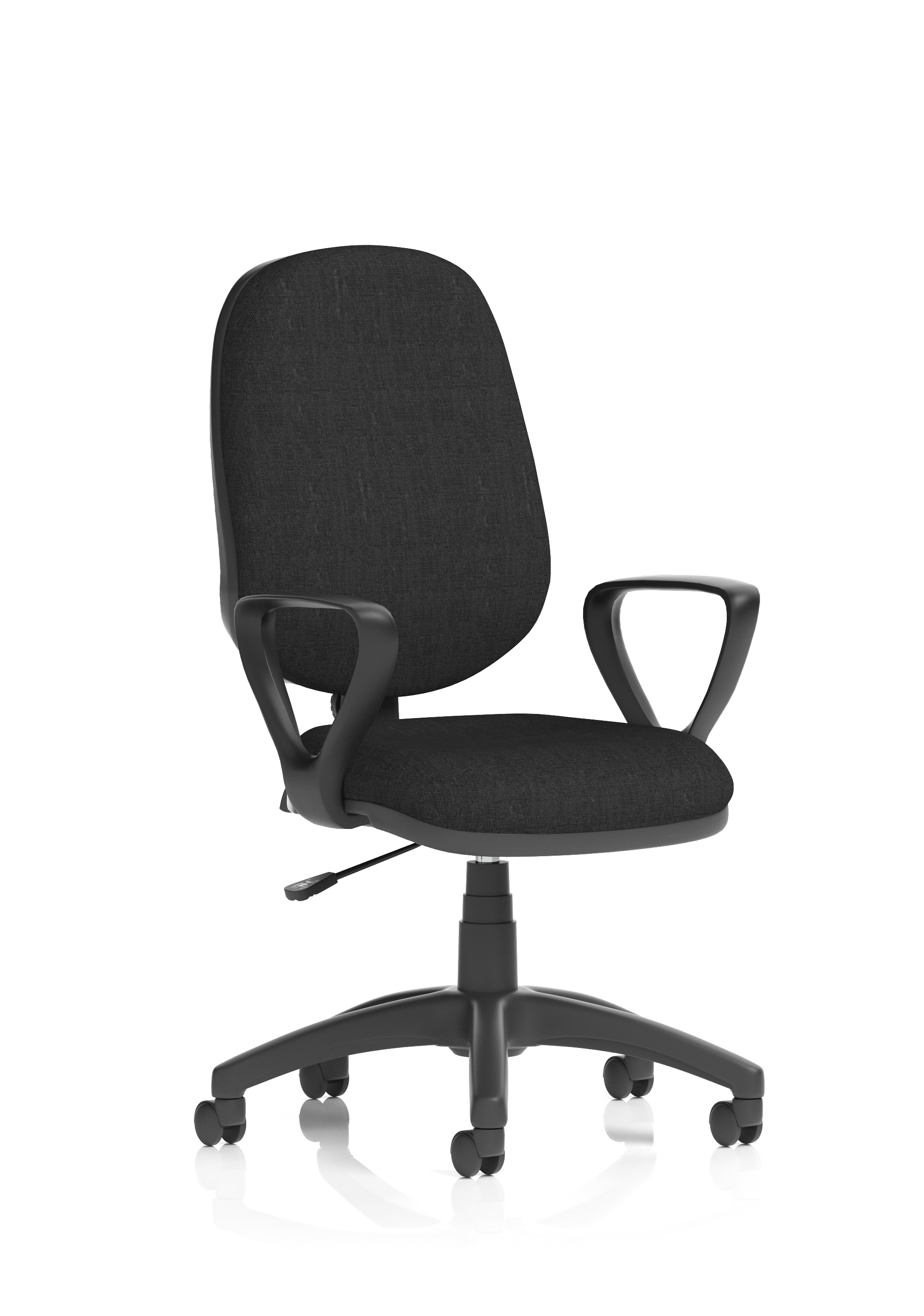 Eclipse Plus I Medium Back Task Operator Office Chair — Black