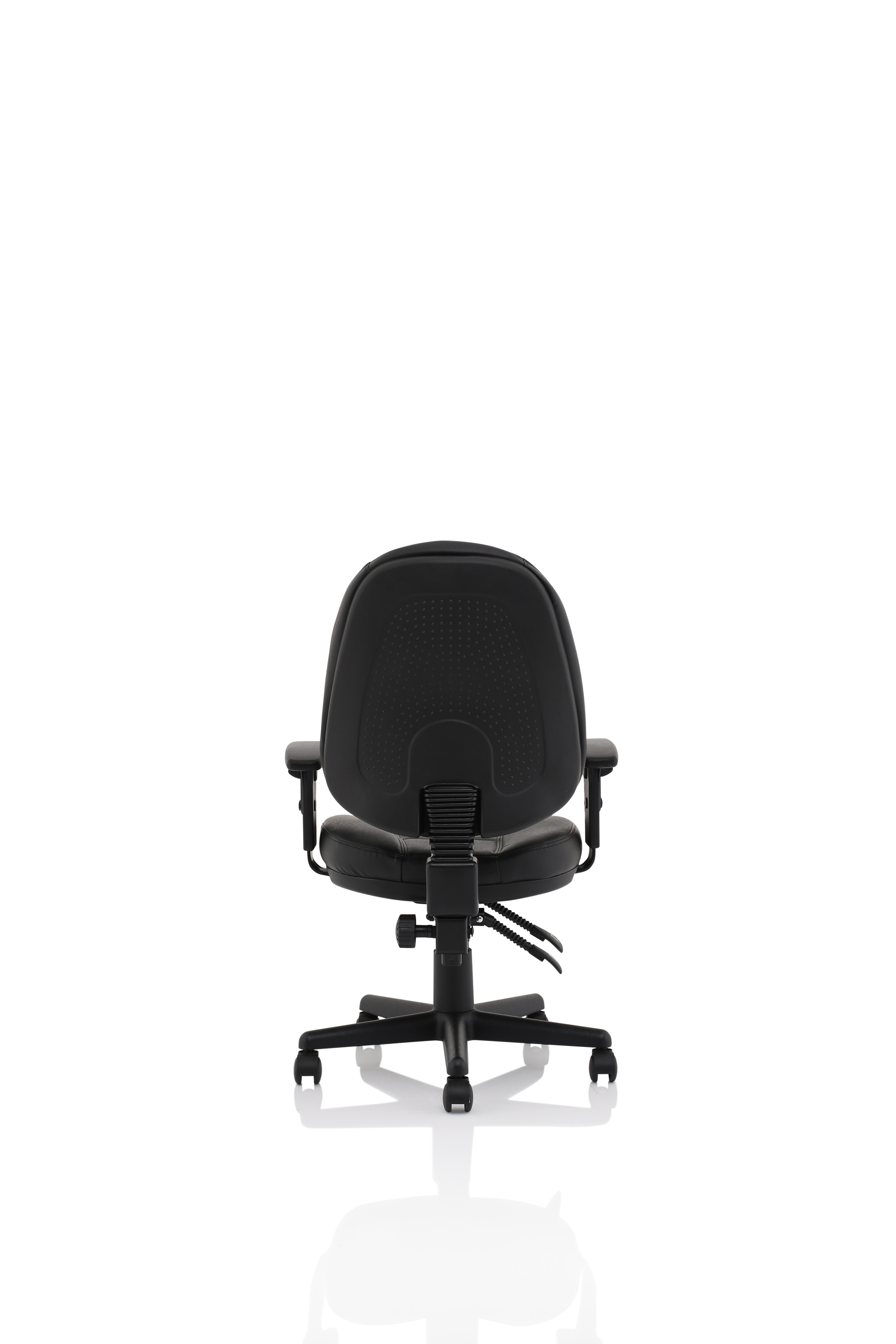 Jackson Medium Back Black Leather Task Operator Office Chair thumbnail 5