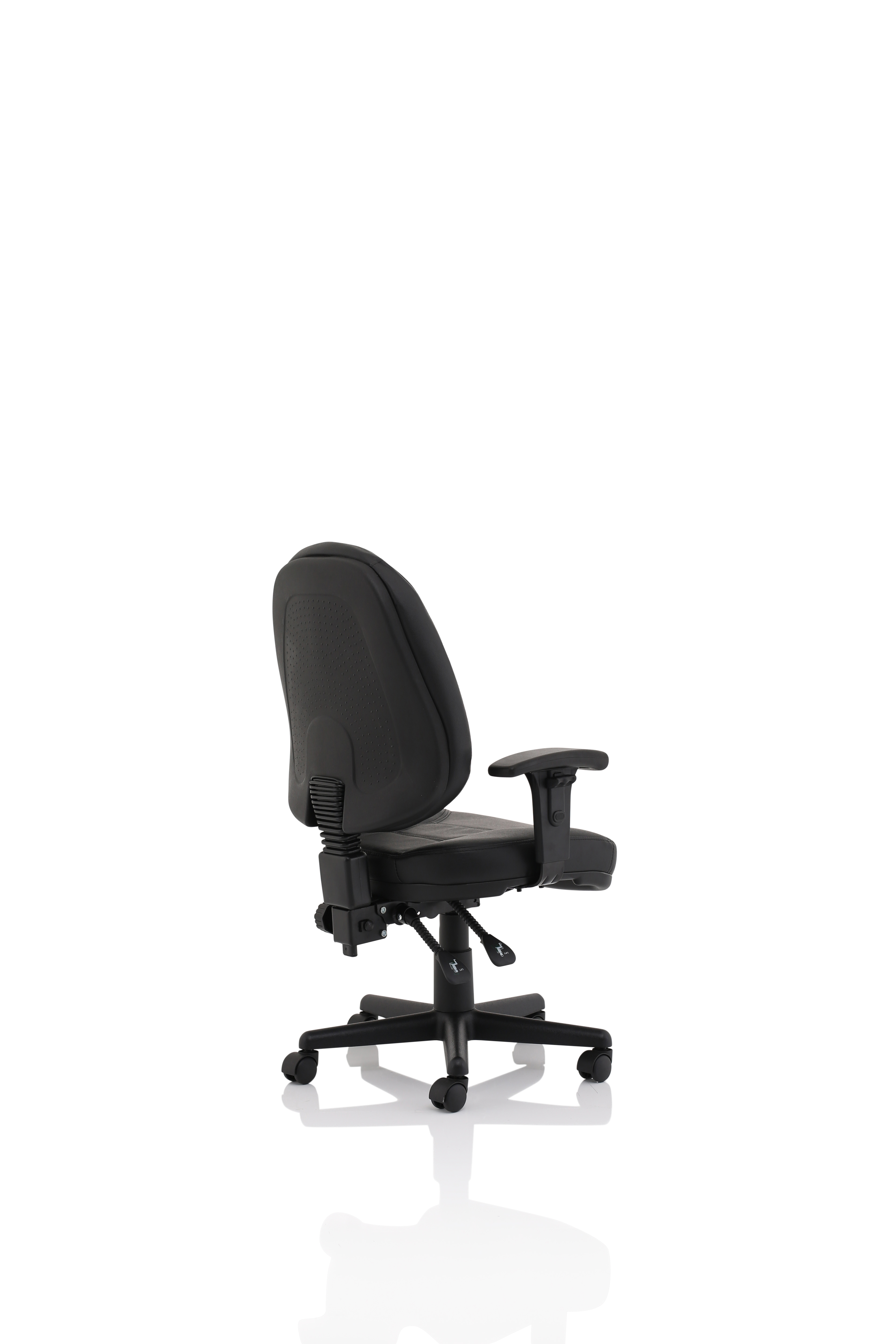 Jackson Medium Back Black Leather Task Operator Office Chair thumbnail 6