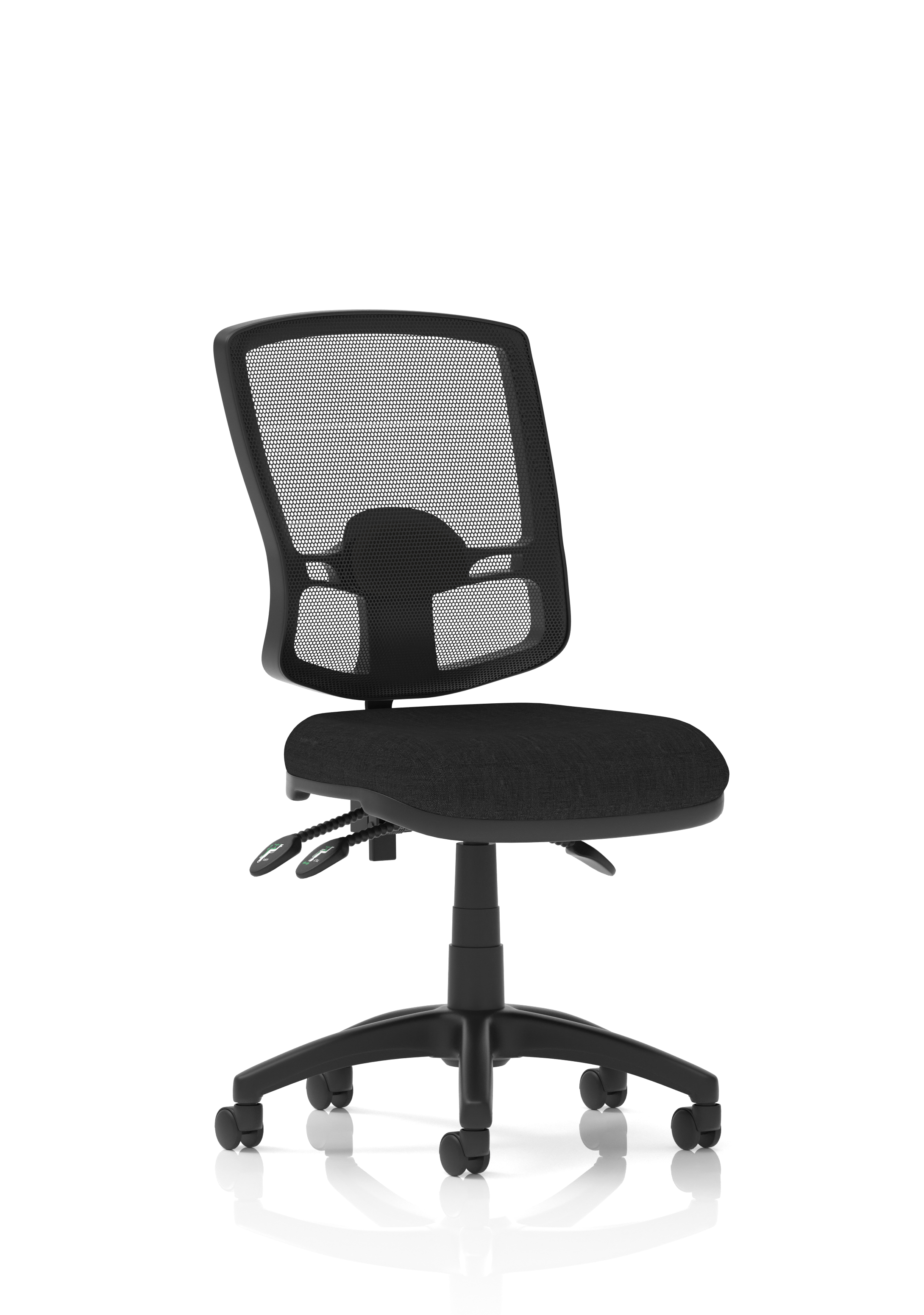 Eclipse Plus III Deluxe Medium Mesh Back Task Operator Office Chair — Black