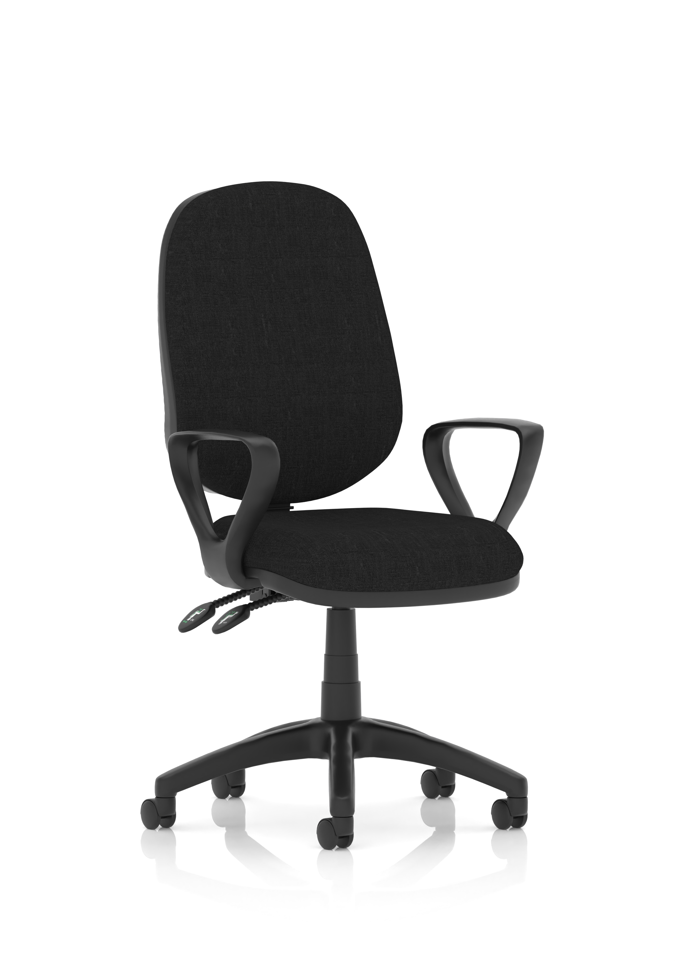 Luna II Lever Task Operator Chair — Black