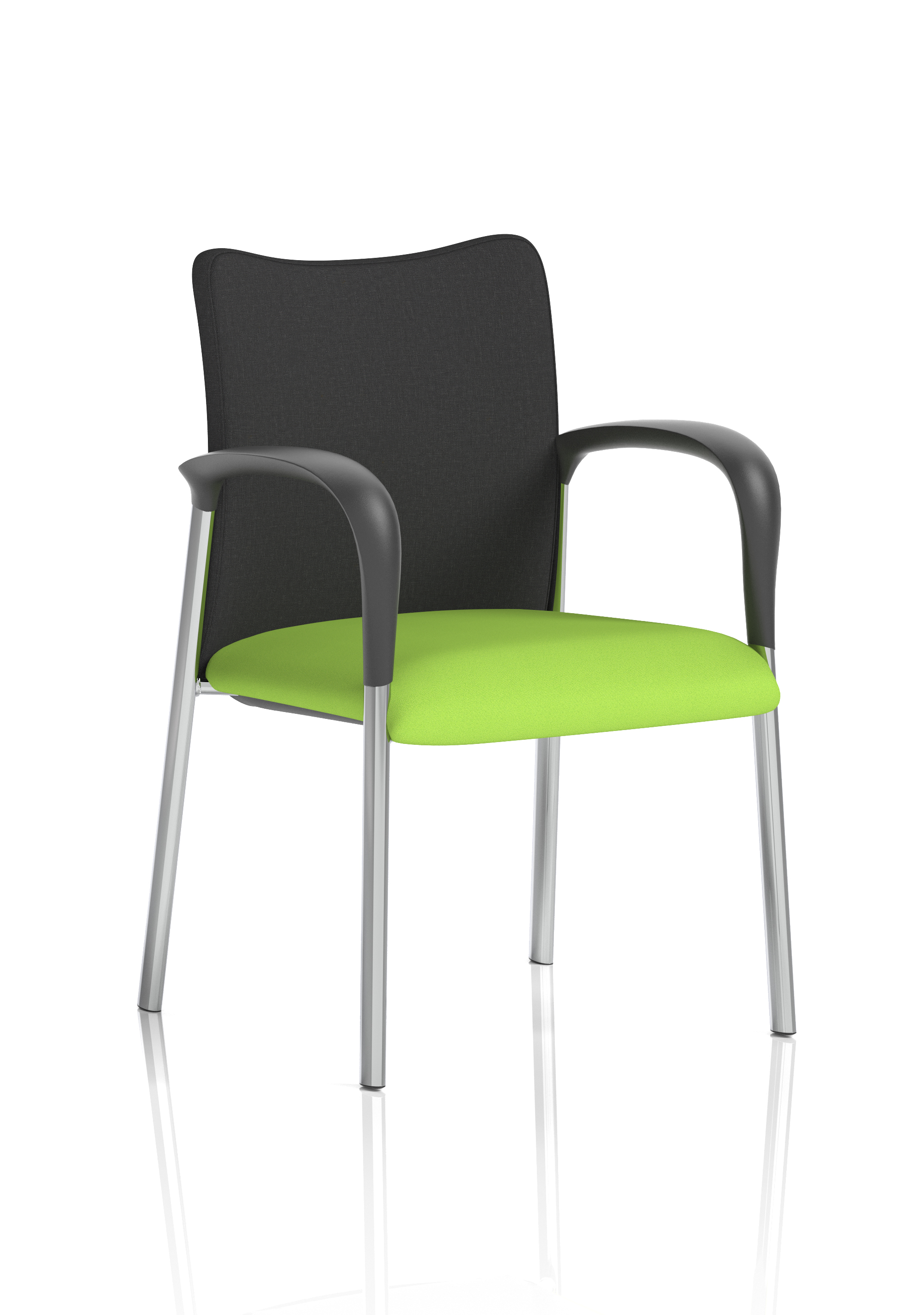 Black Fabric Back Bespoke Colour Seat Myrrh Green
