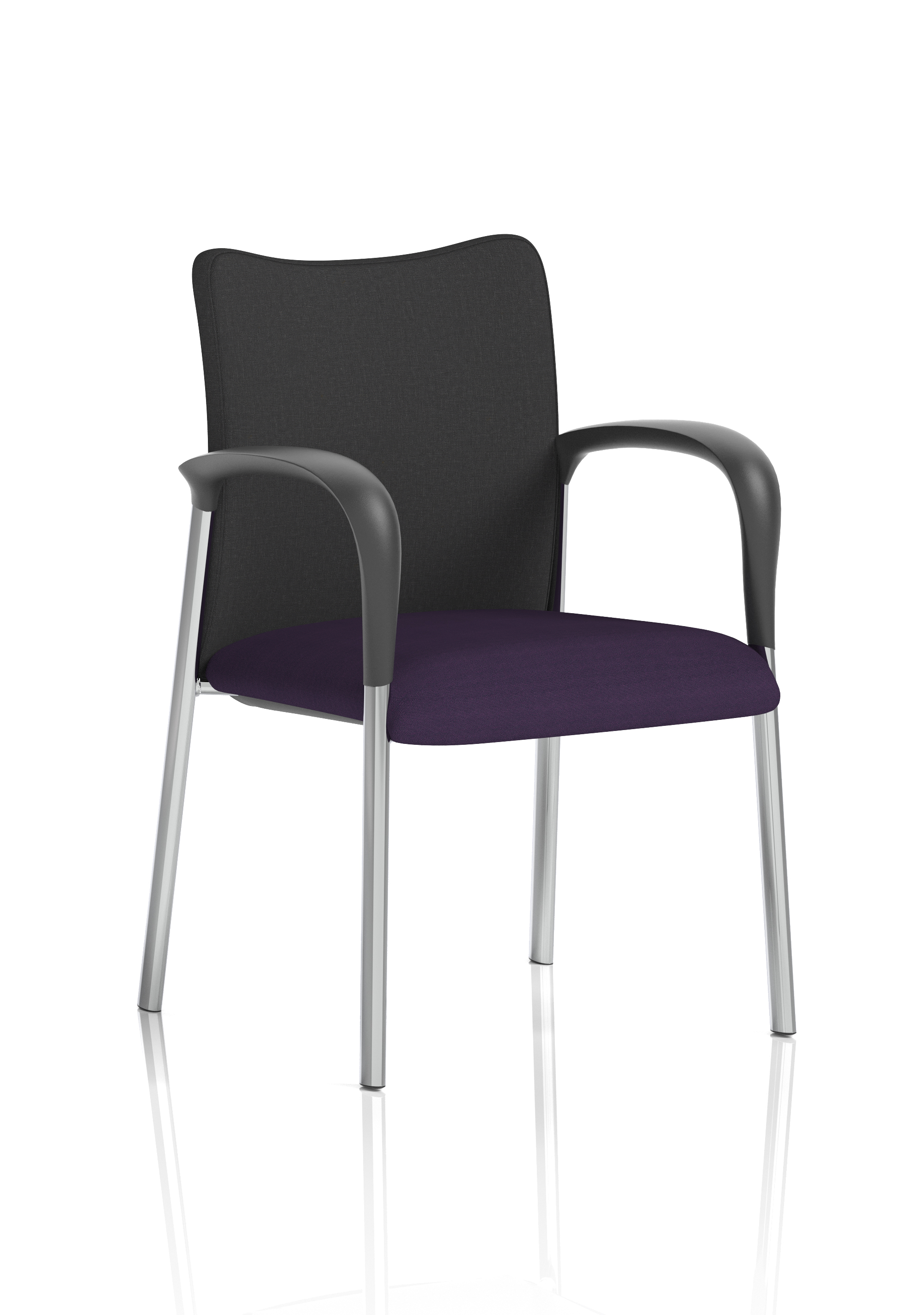 Black Fabric Back Bespoke Colour Seat Tansy Purple