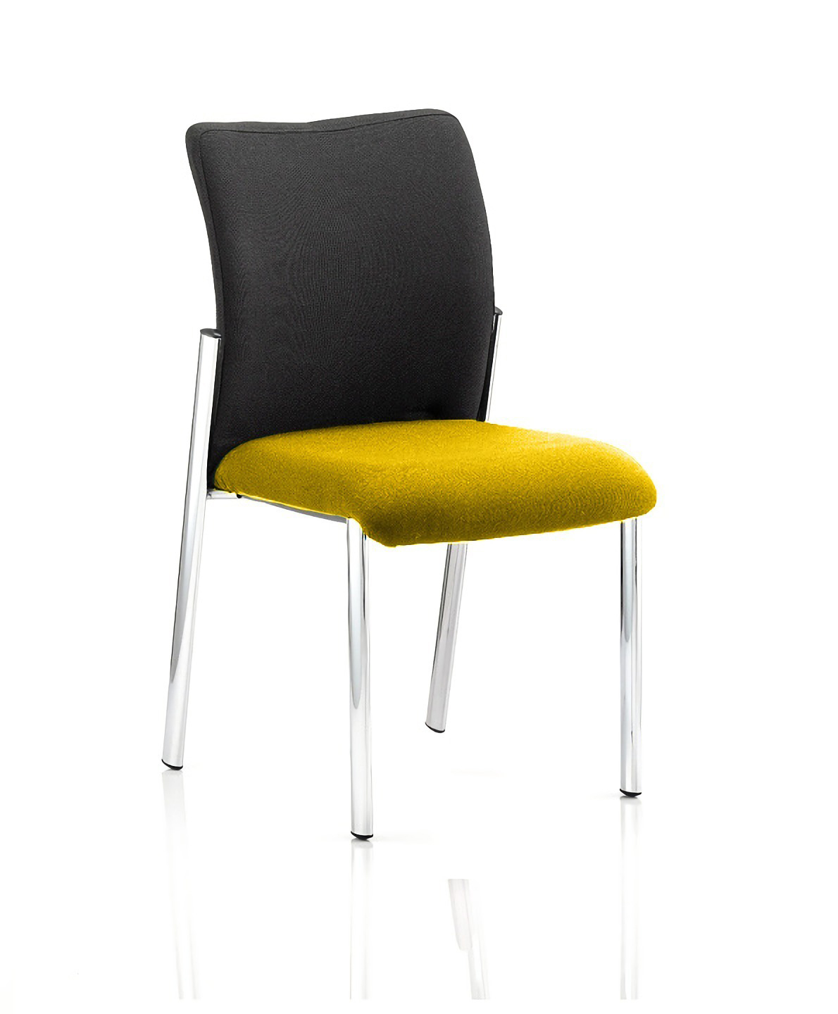 Without Arms Black Fabric Back Bespoke Colour Seat Senna Yellow