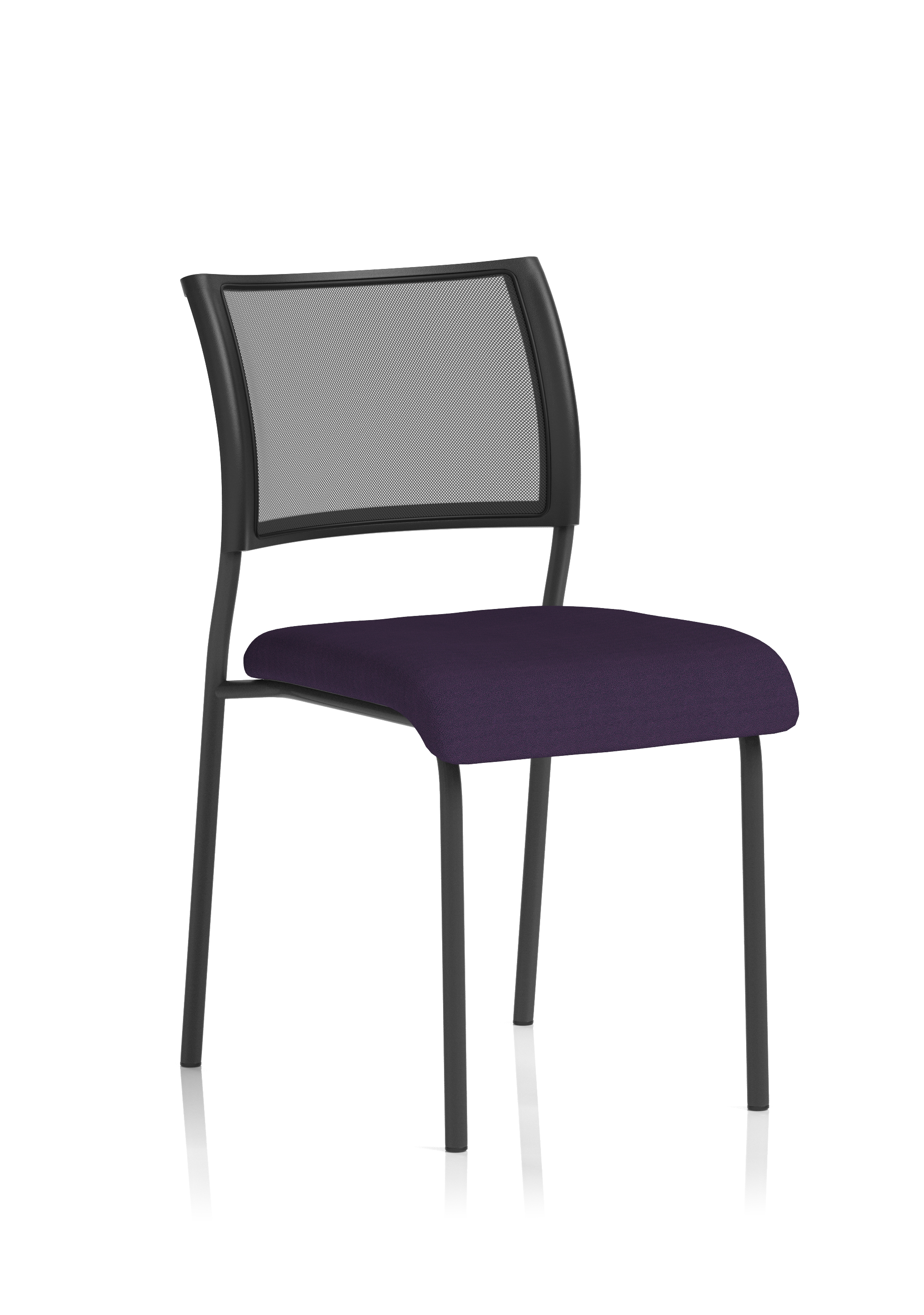 Black Frame Without Arms Bespoke Colour Seat Tansy Purple