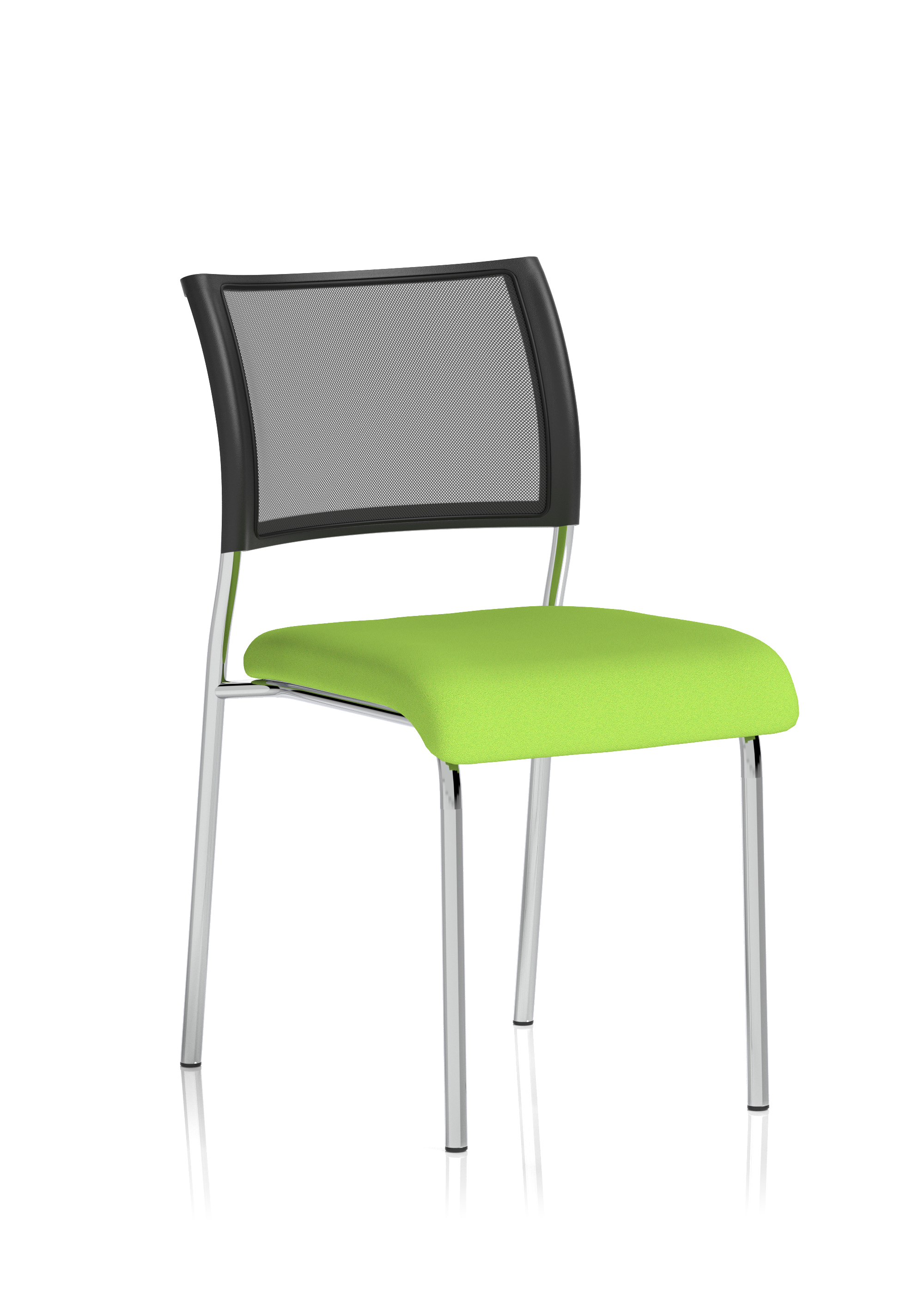 Chrome Frame Without Arms Bespoke Colour Seat Myrrh Green