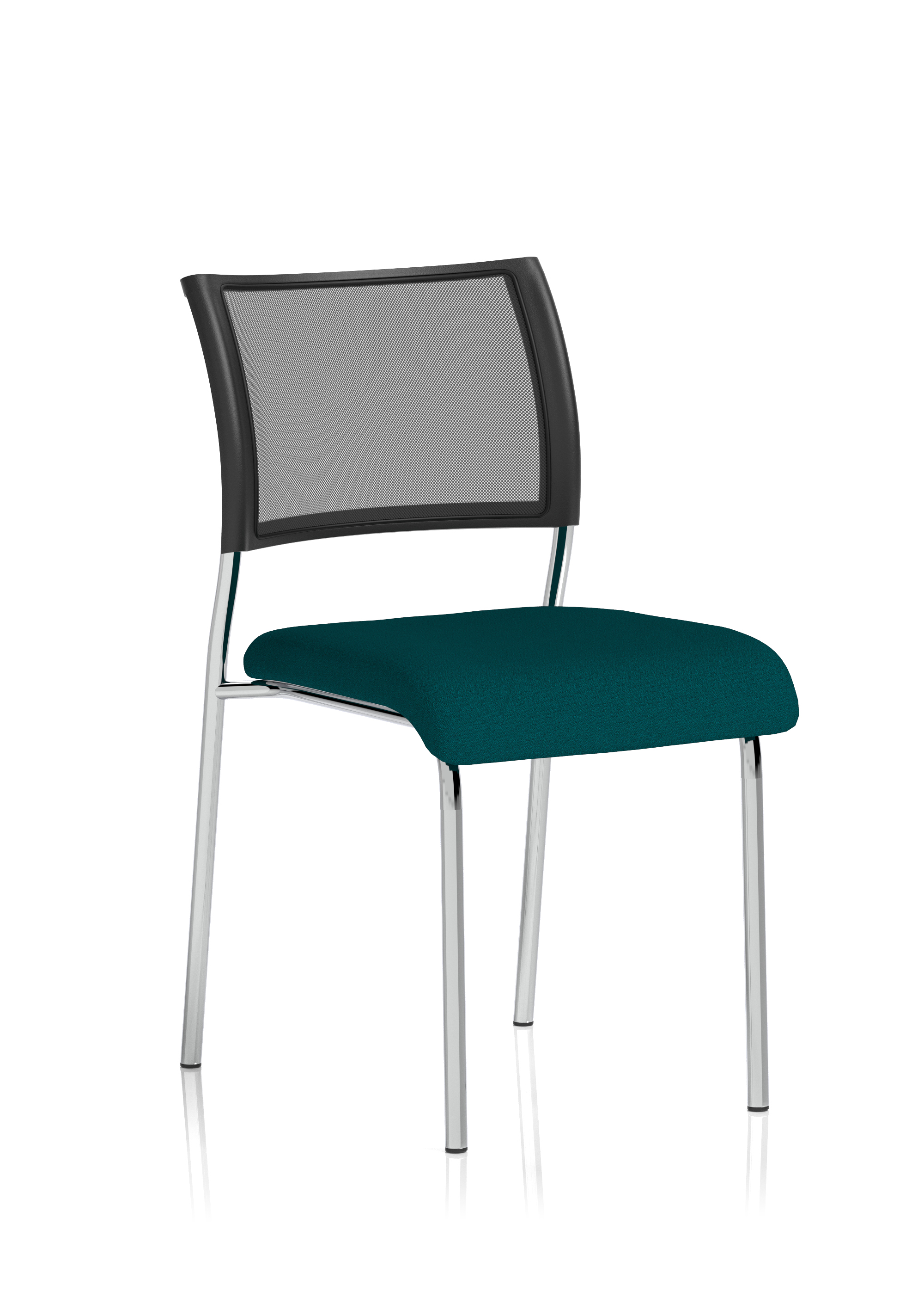 Chrome Frame Without Arms Bespoke Colour Seat Maringa Teal