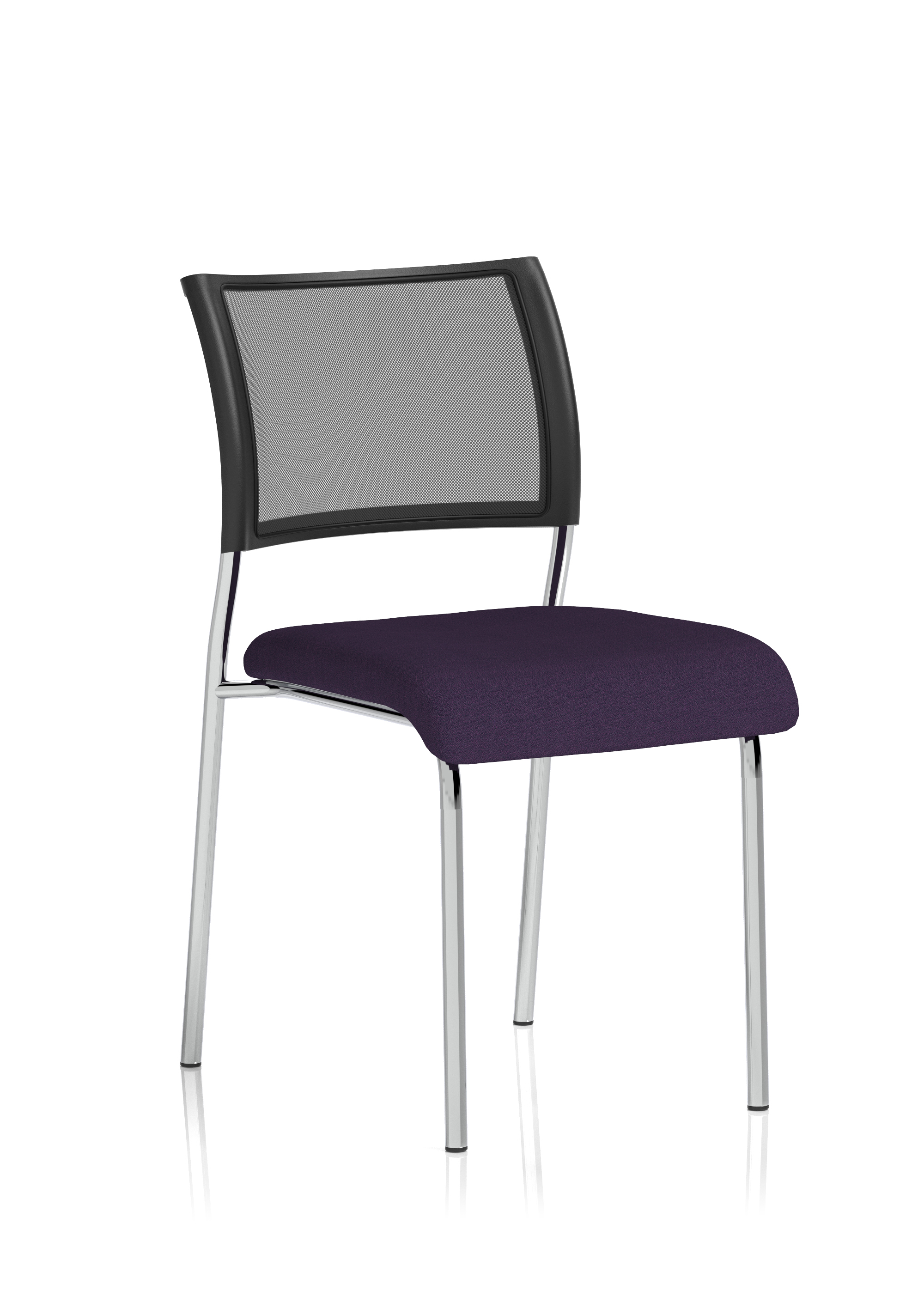 Chrome Frame Without Arms Bespoke Colour Seat Tansy Purple