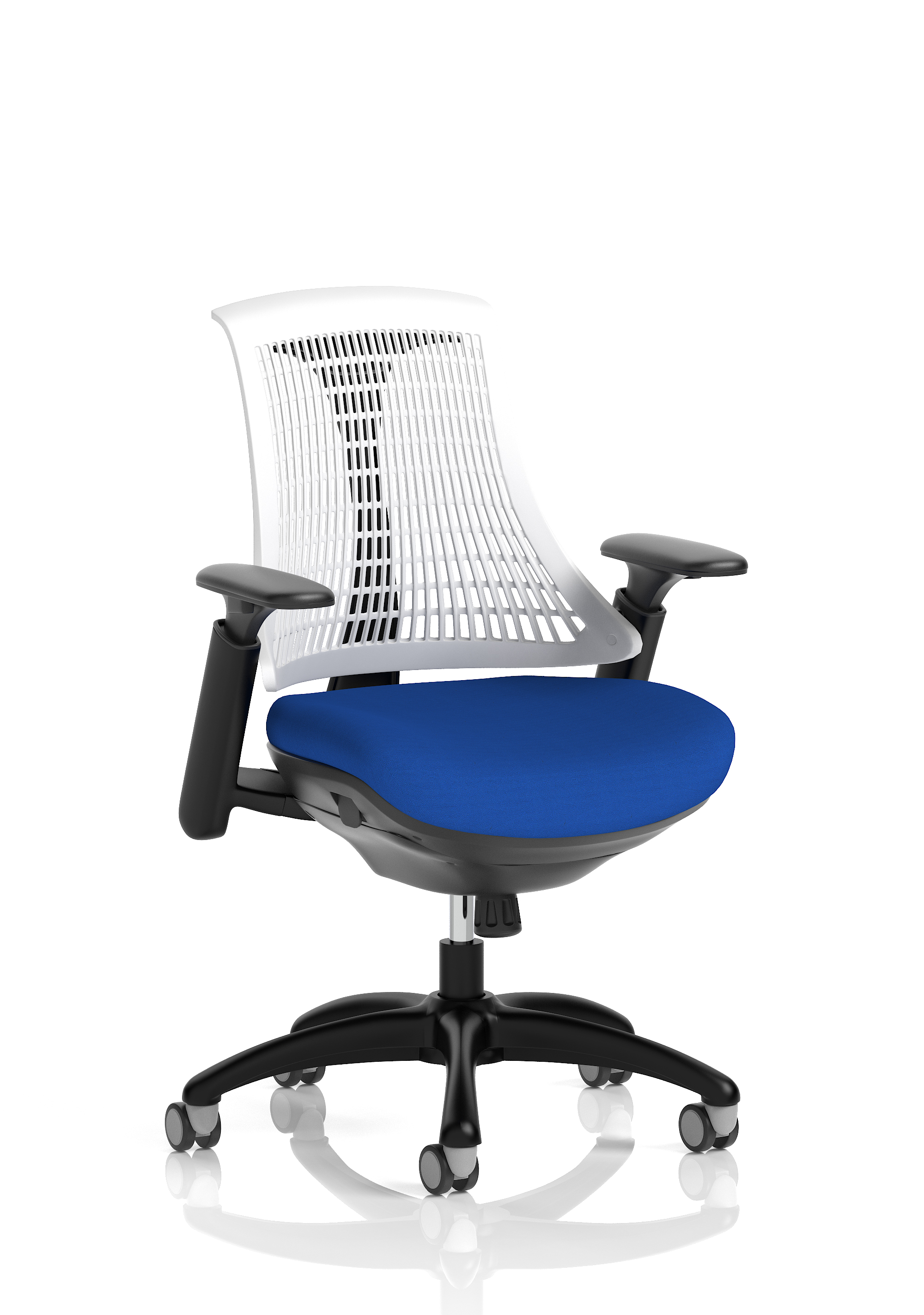 White Back Bespoke Colour Seat Stevia Blue