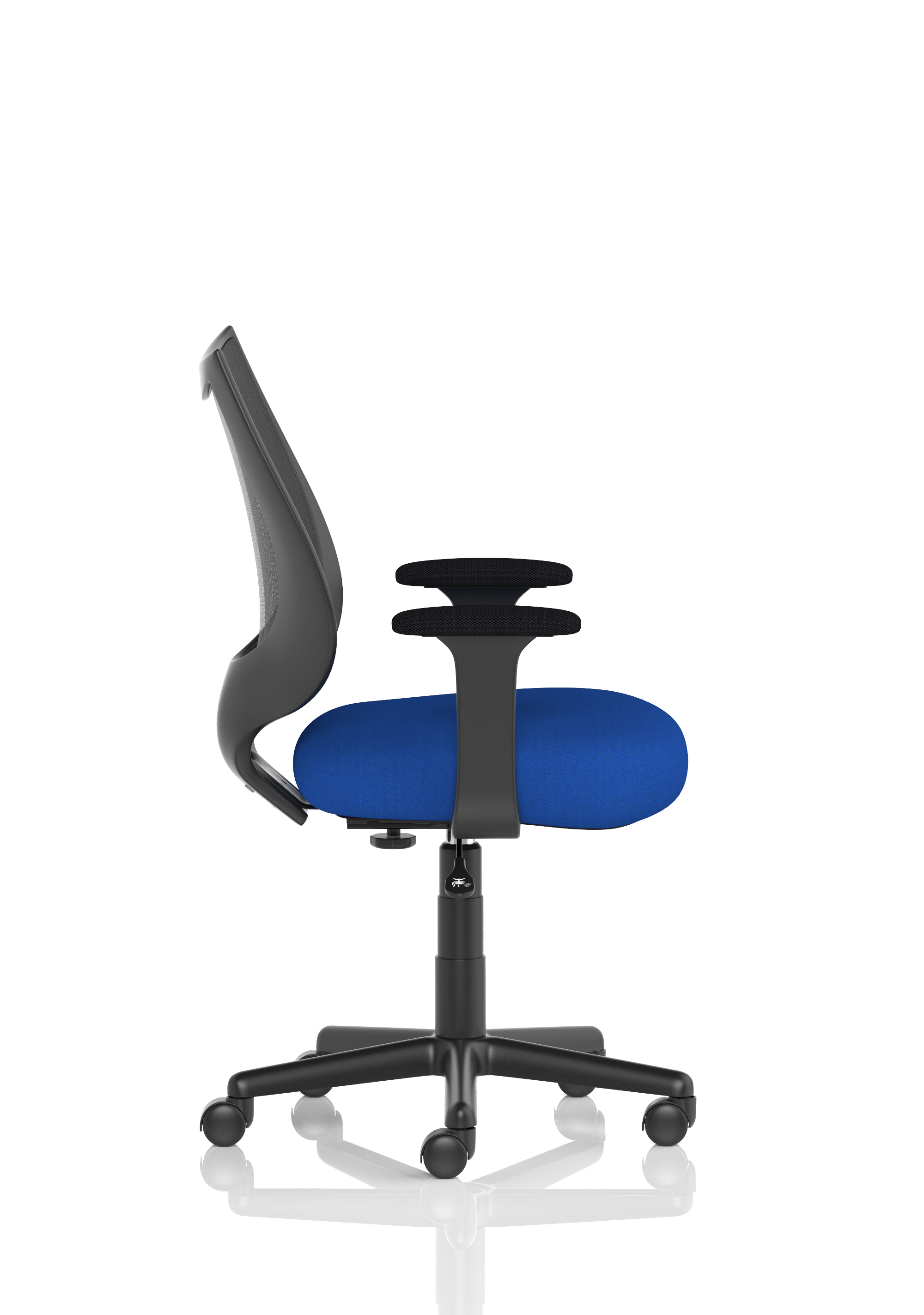Camden Medium Back Black Mesh Task Operator Office Chair With Arms thumbnail 2