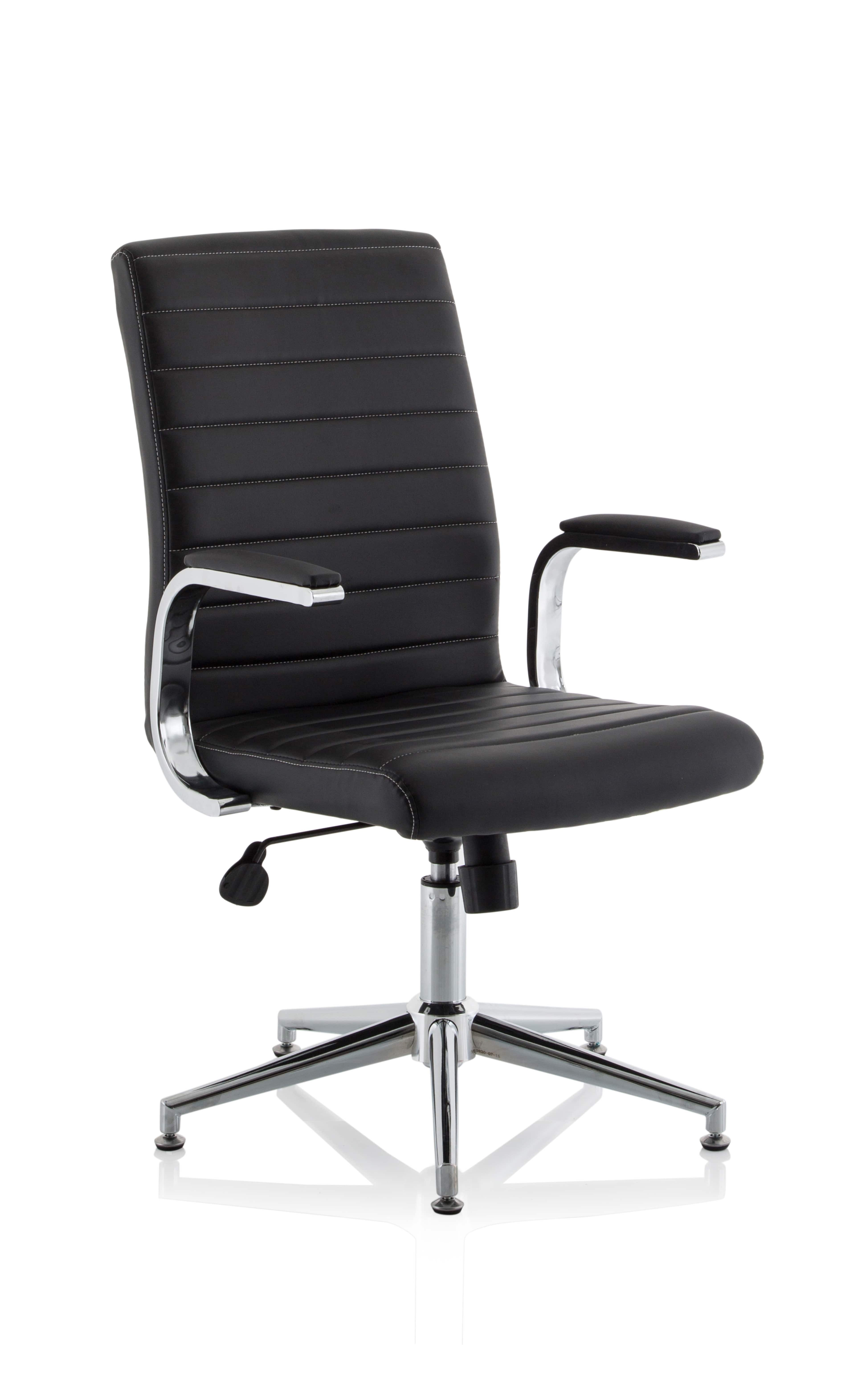 With Glides Black Leather