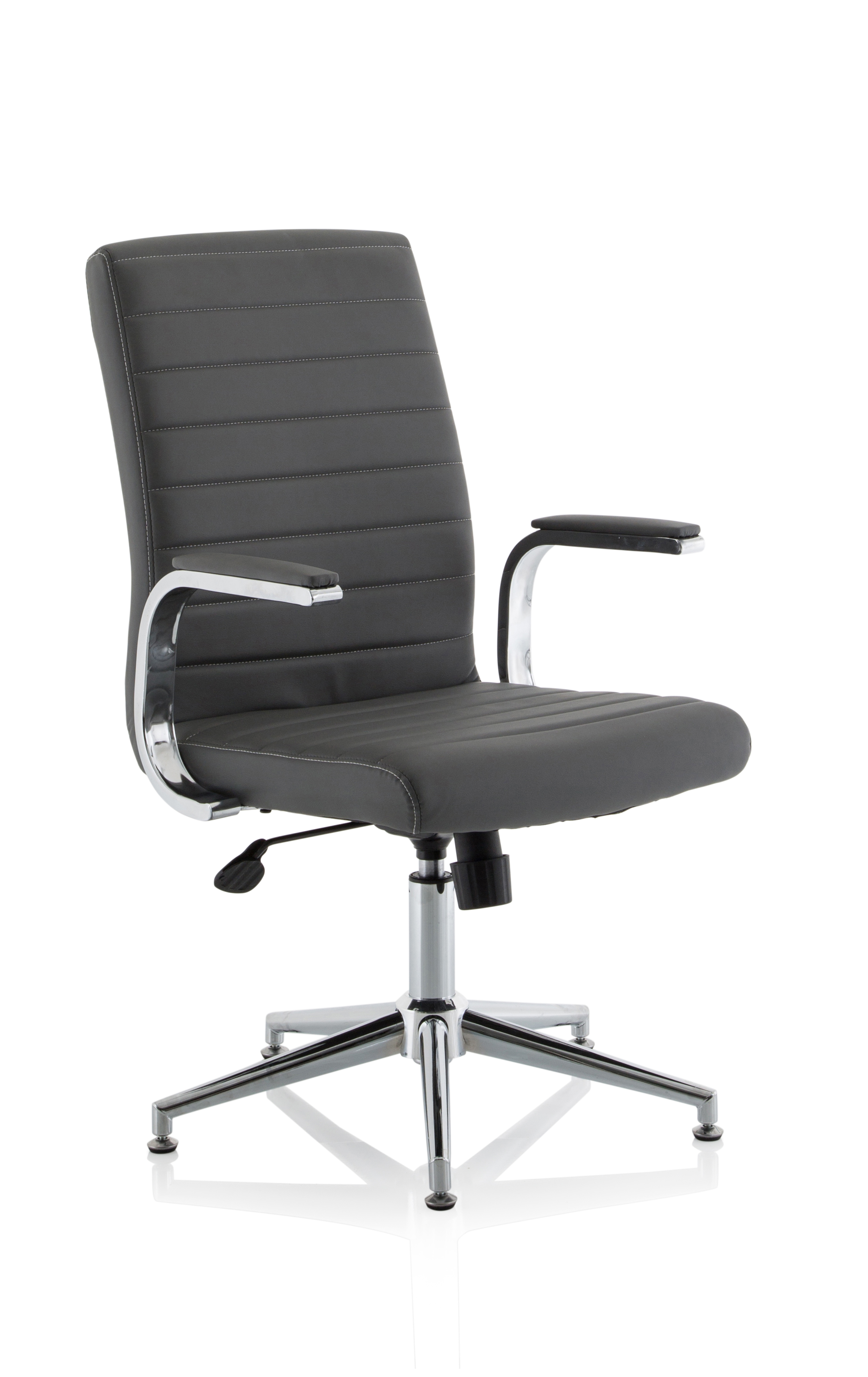 With Glides Grey Leather