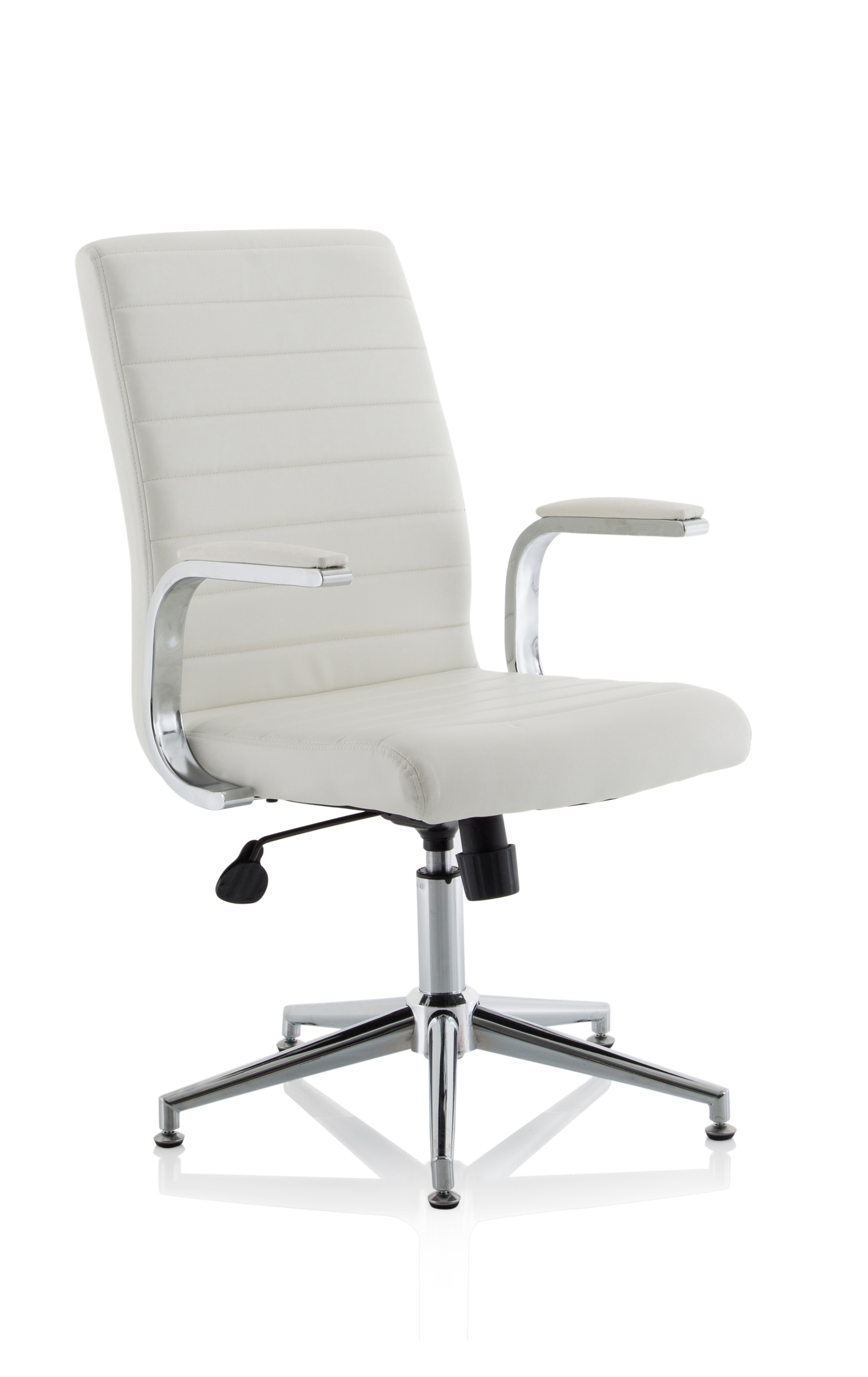 With Glides White Leather