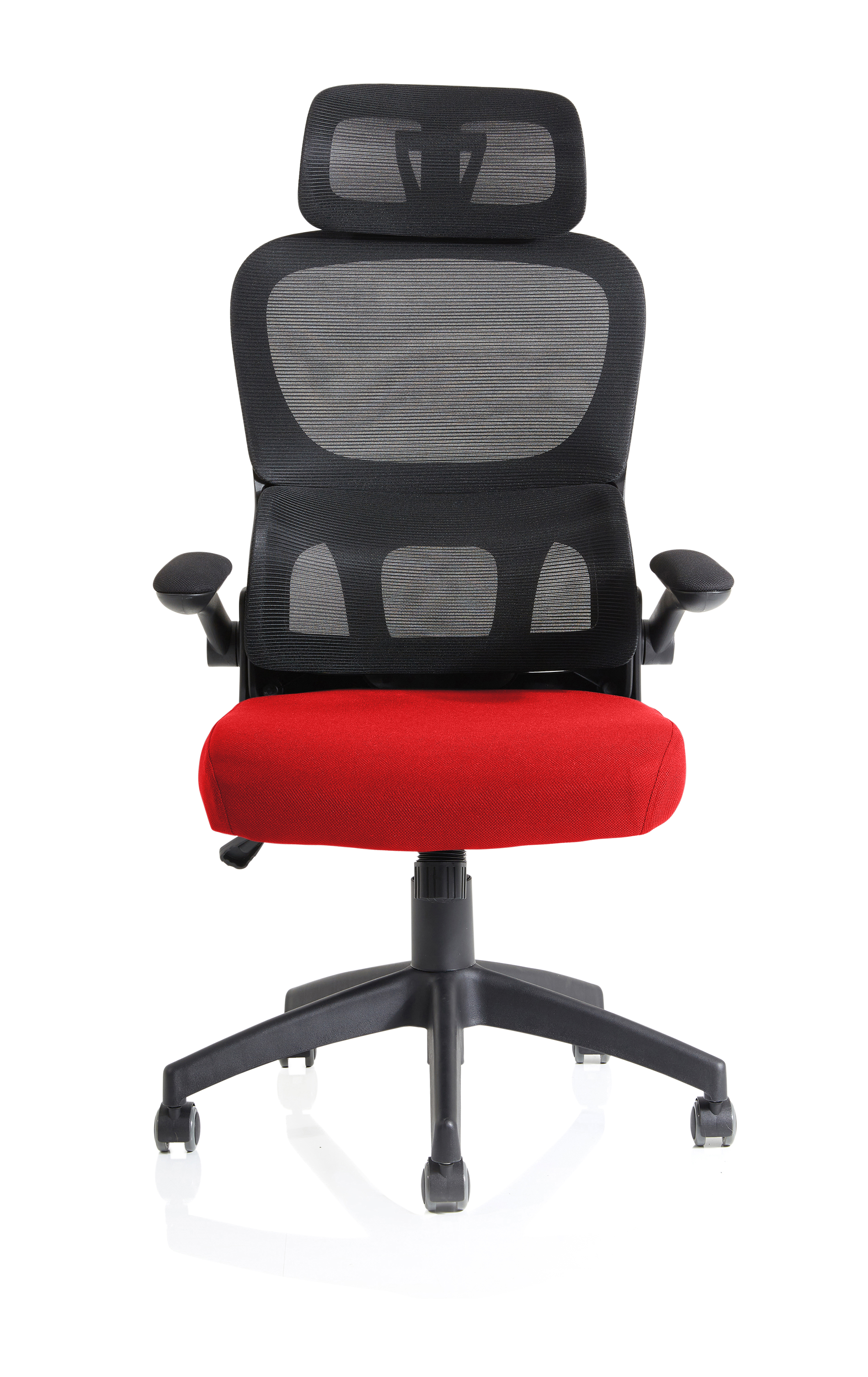 Iris Task Operator Mesh Back Fabric Seat With Headrest thumbnail 1