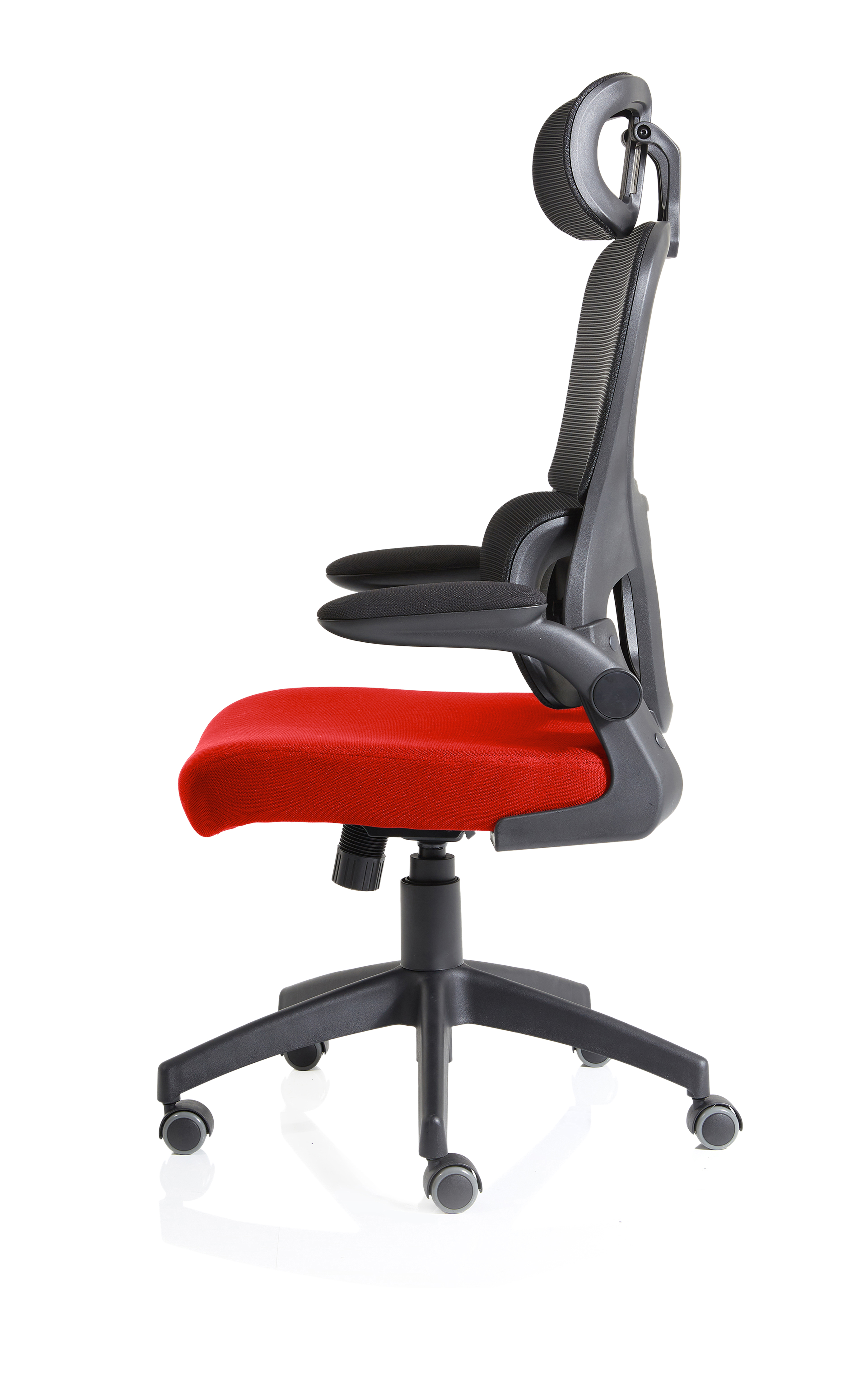 Iris Task Operator Mesh Back Fabric Seat With Headrest thumbnail 3