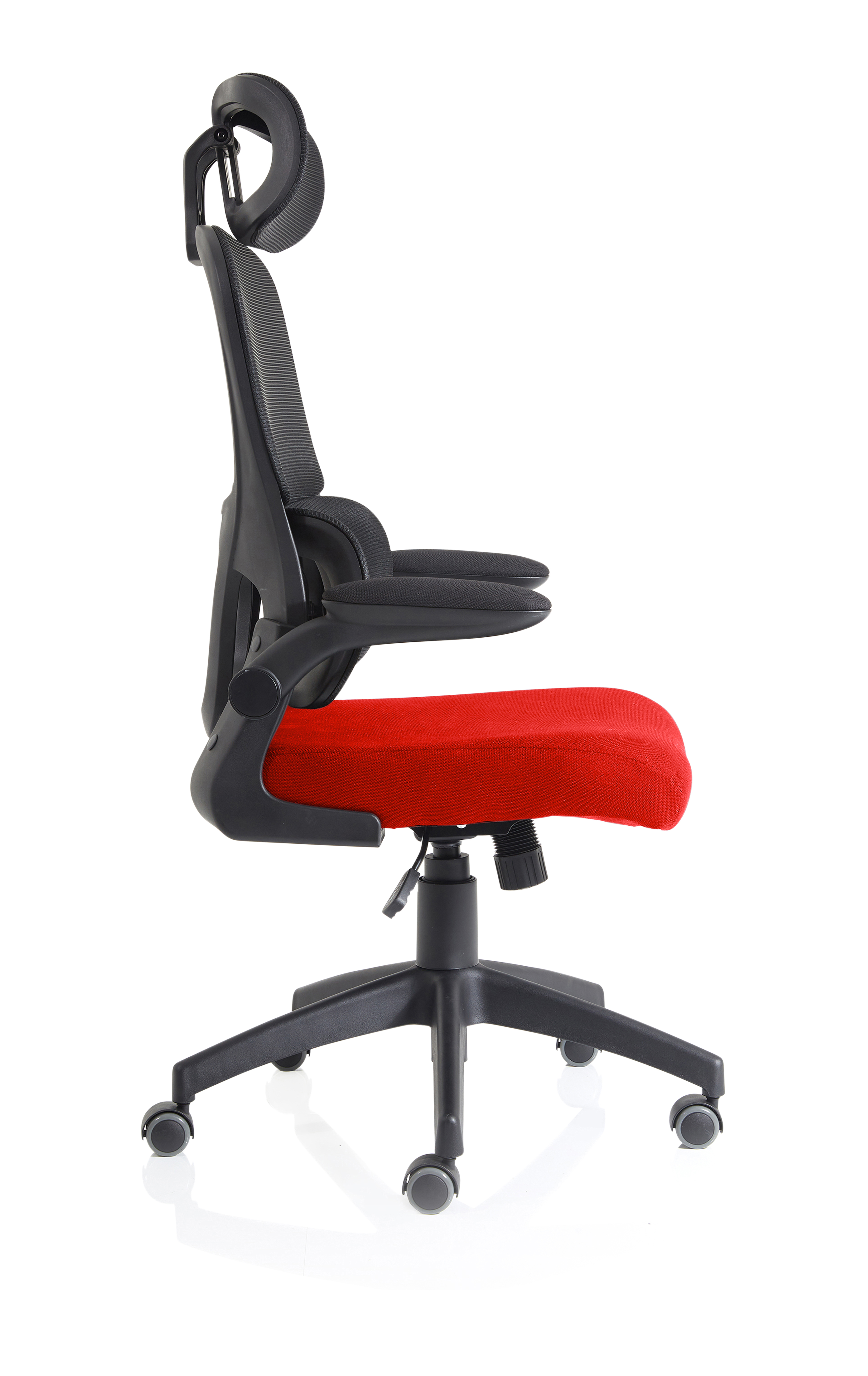 Iris Task Operator Mesh Back Fabric Seat With Headrest thumbnail 7
