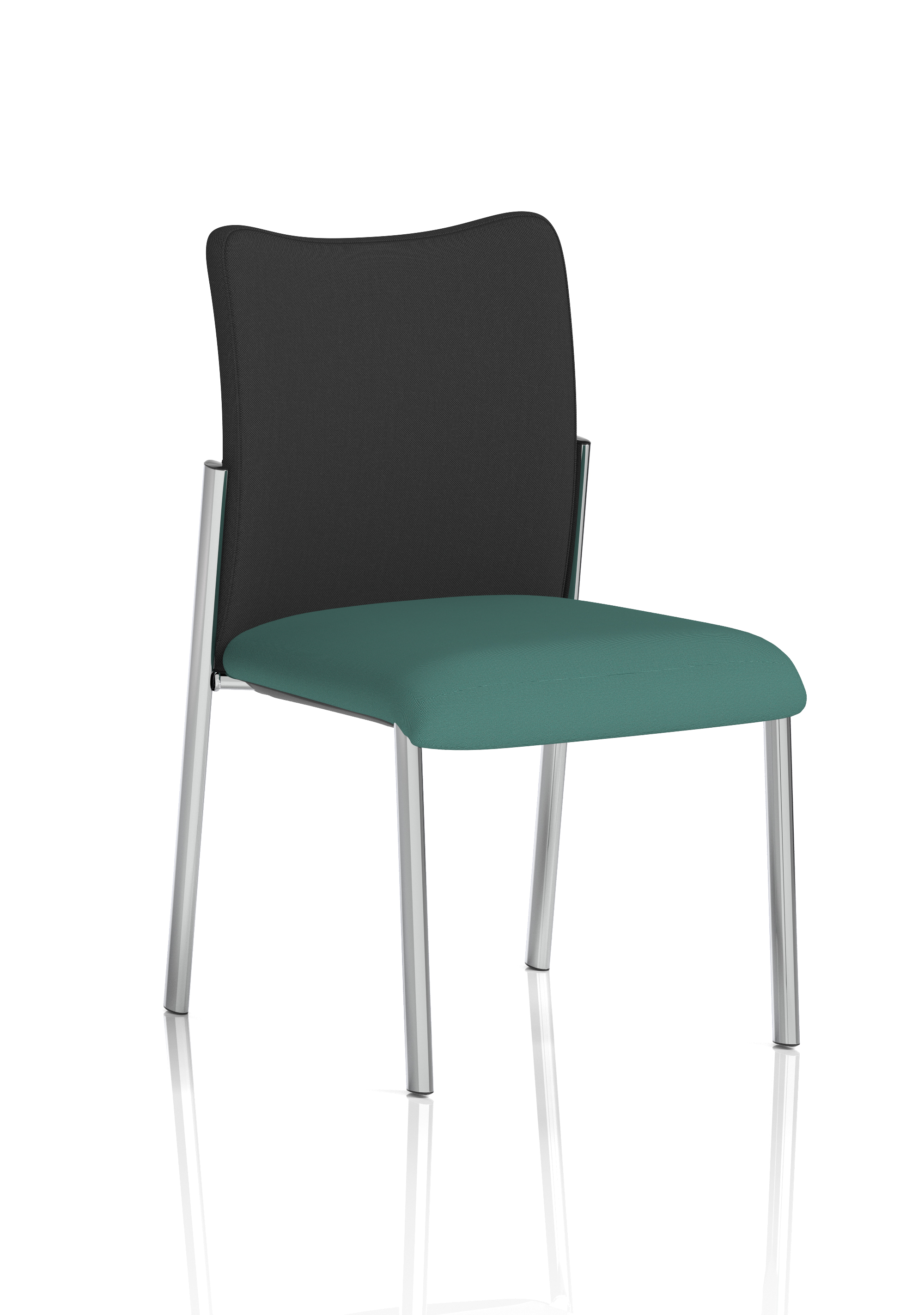 Without Arms Black Fabric Back Bespoke Colour Seat Quest Kelp