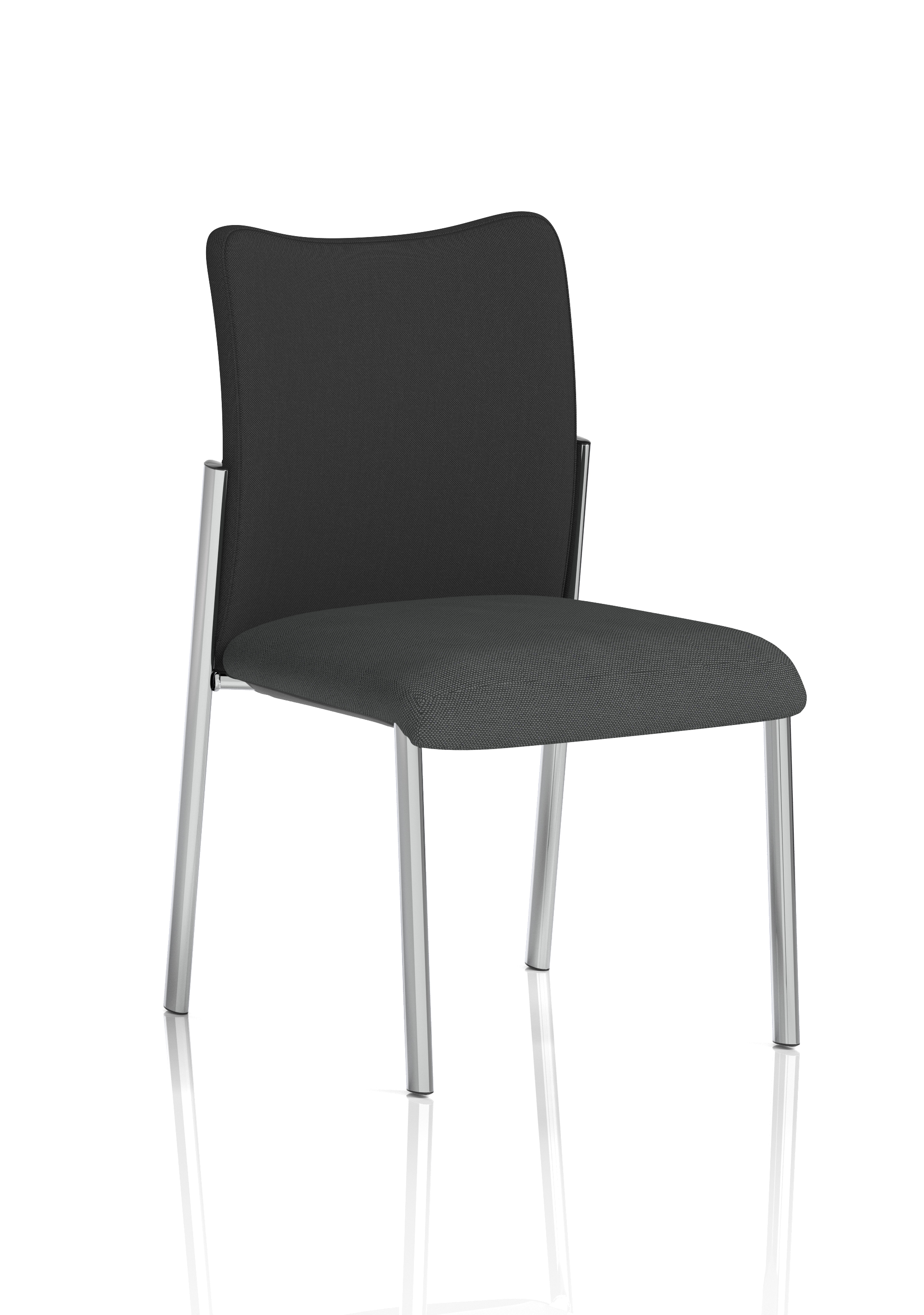 Without Arms Black Fabric Back Bespoke Colour Seat Quest Mussel