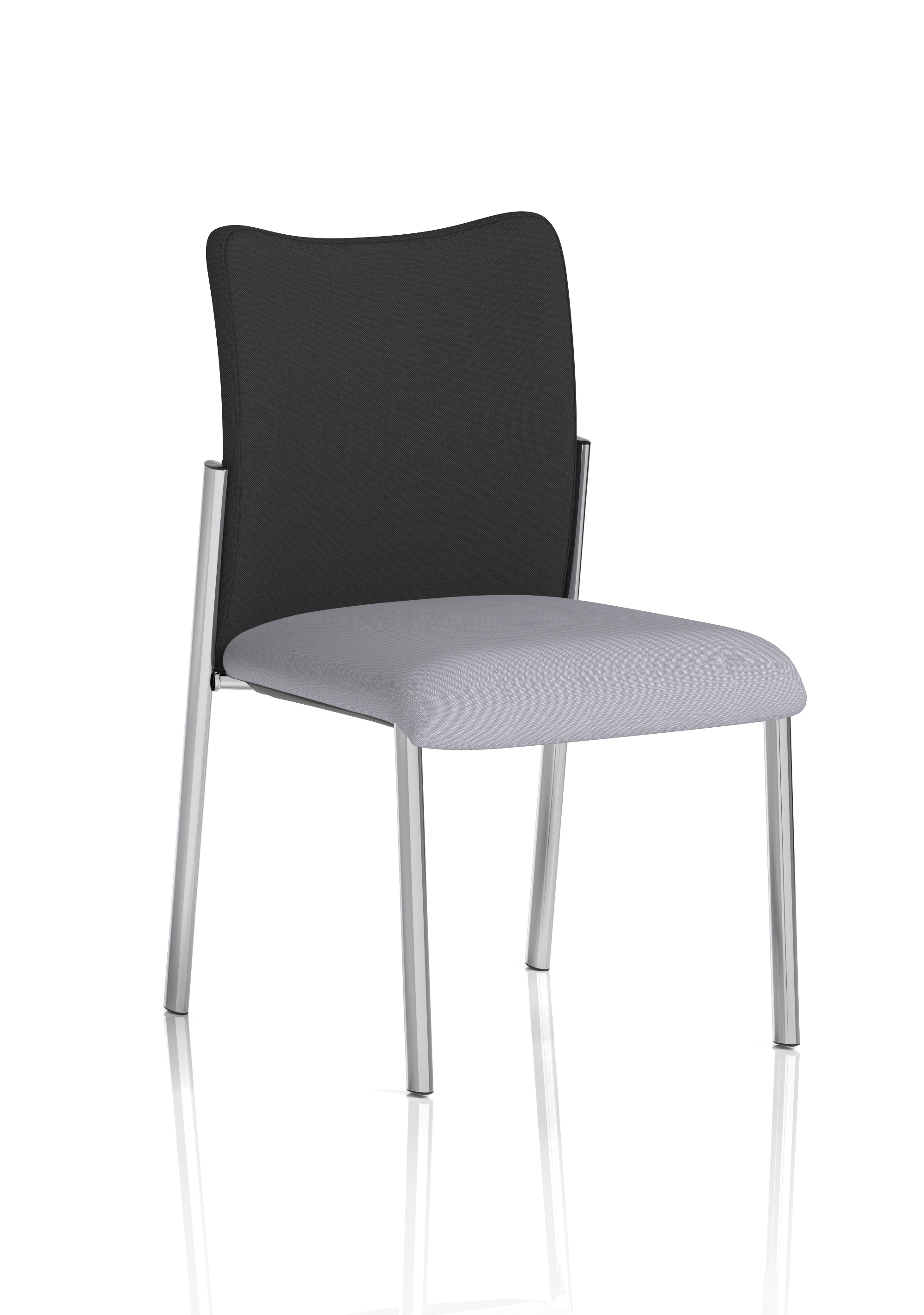 Without Arms Black Fabric Back Bespoke Colour Seat Quest Shell